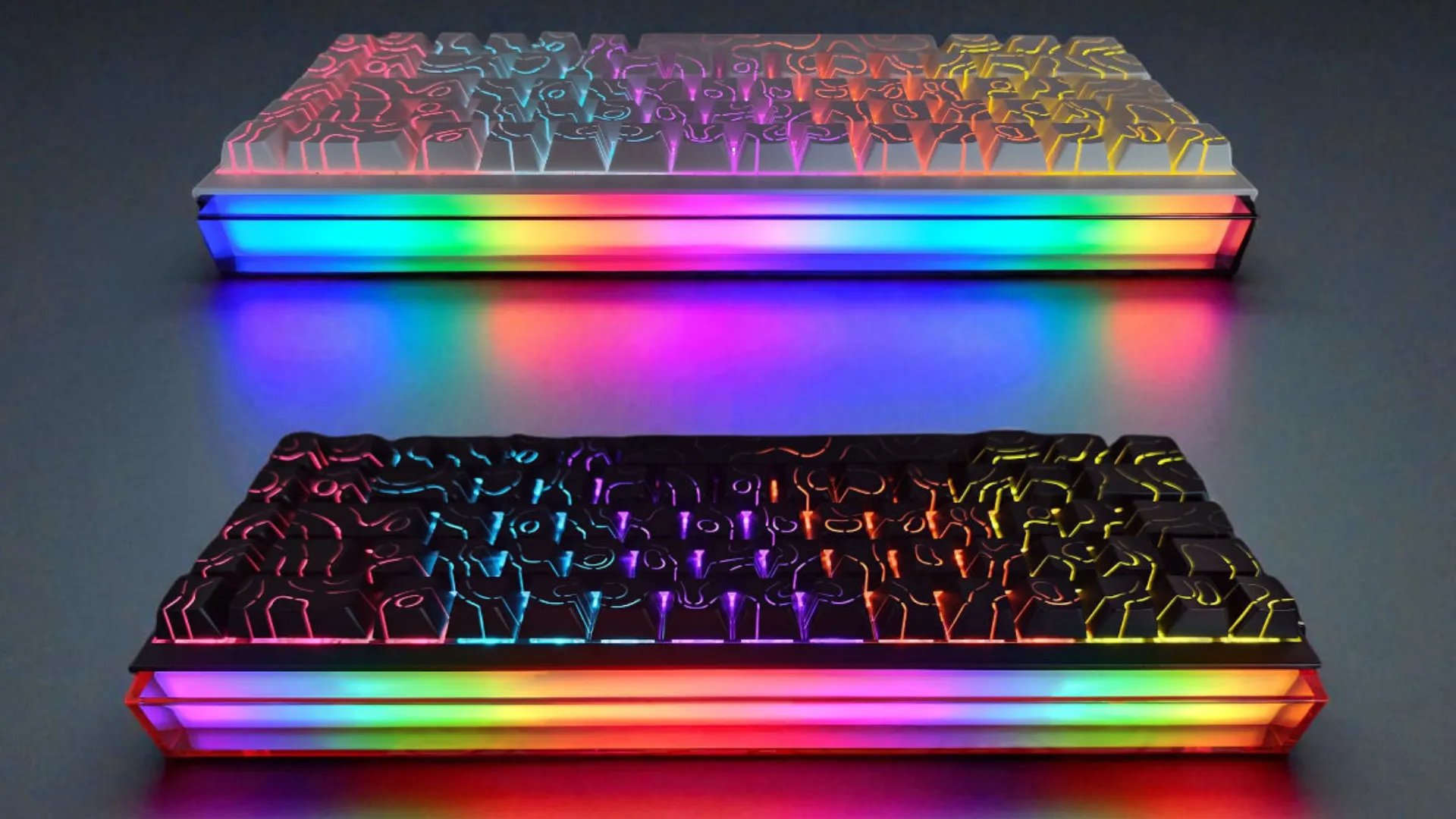 Клавіатура Ajazz NK68 Red switches Side Contour (White) (UA)