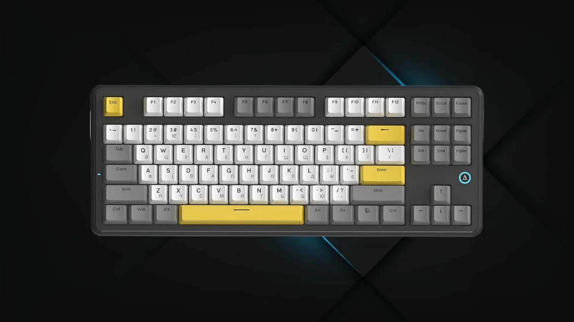 Клавіатура Ajazz AK870 V2 Flying Fish Switches (White) (UA)