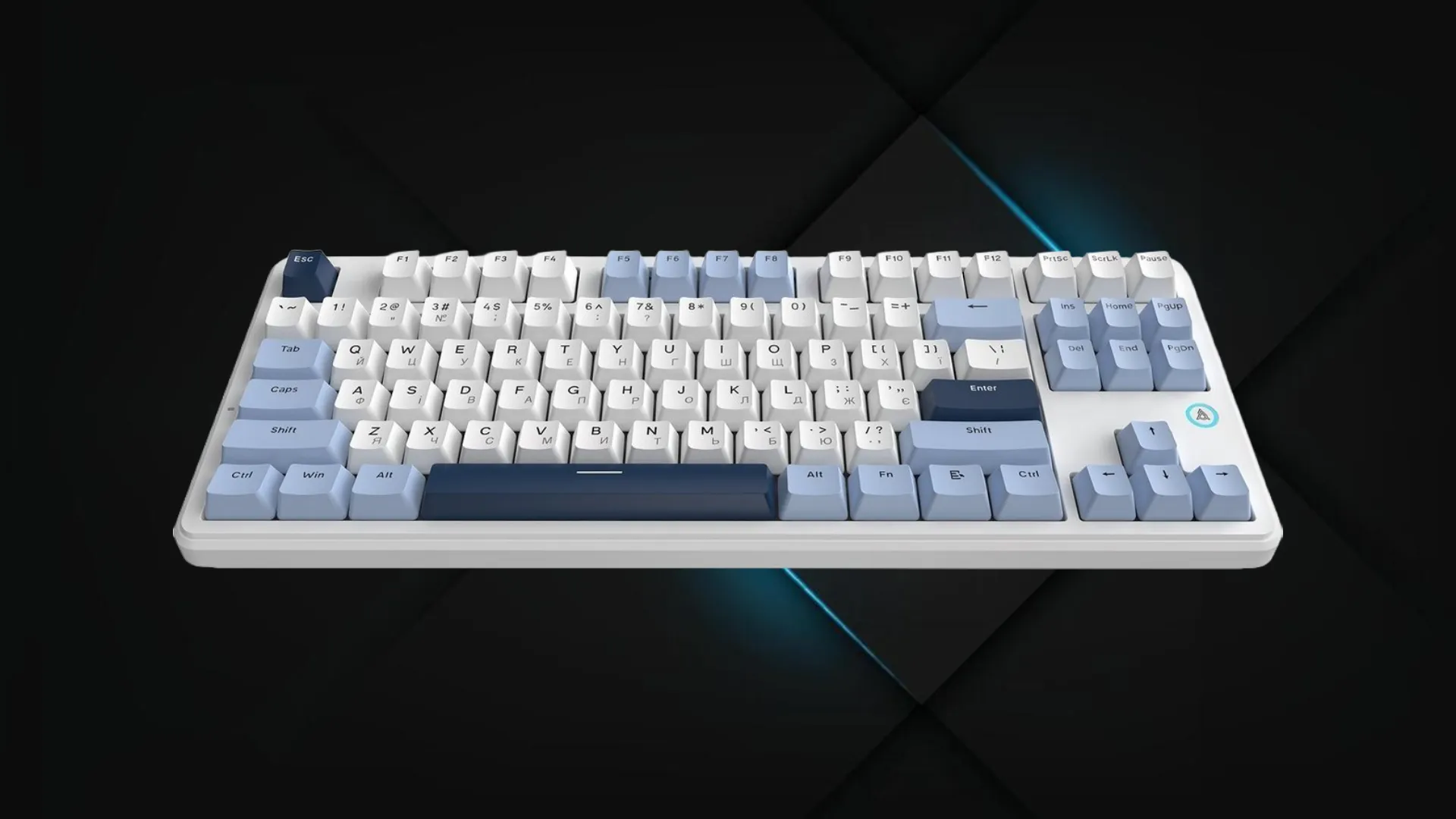 Клавіатура Ajazz AK870 V2 Flying Fish Switches (White) (UA)