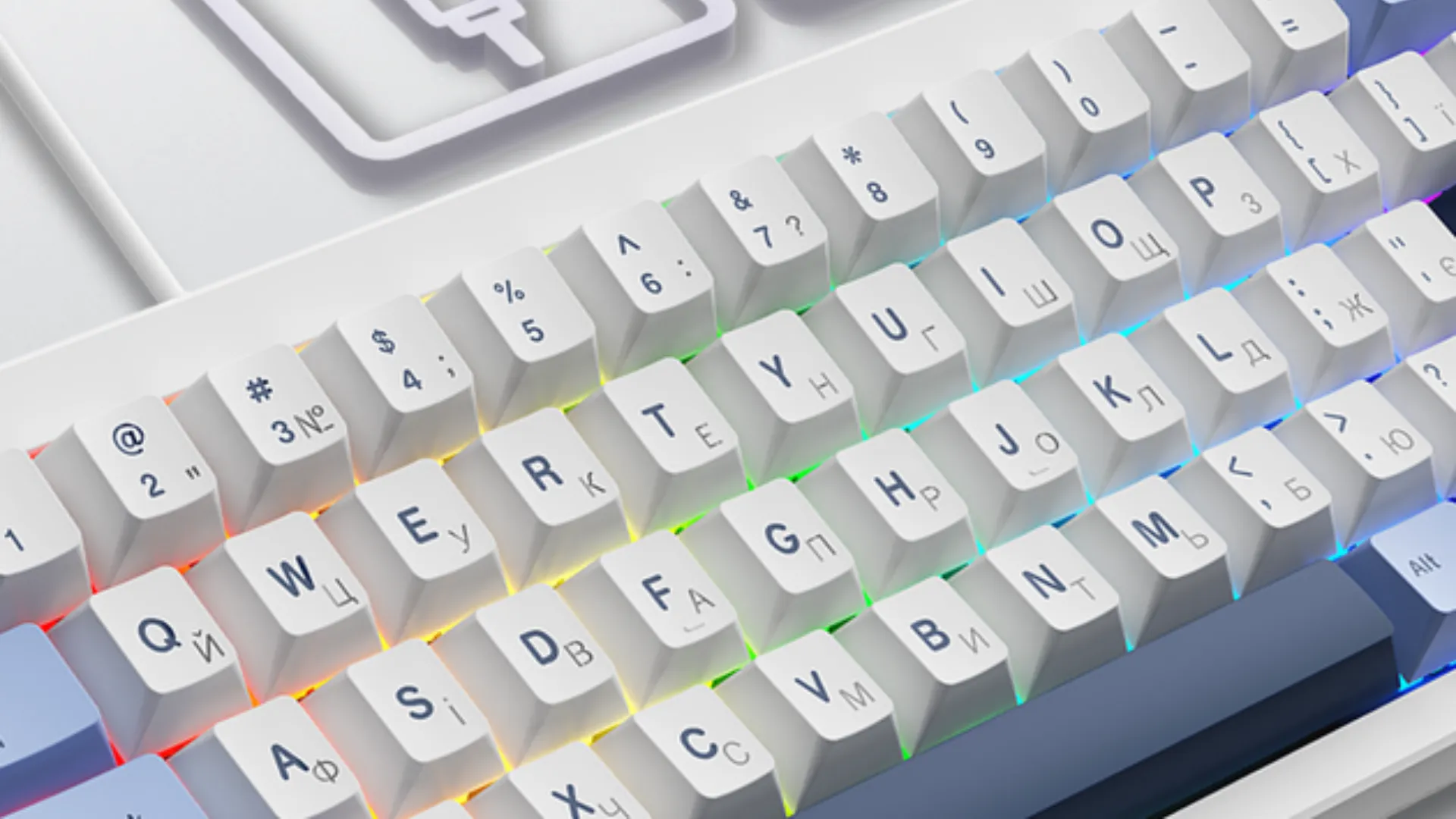 Клавіатура Ajazz AK650 Sea Salt switches (Blue/White/Blue) (UA)