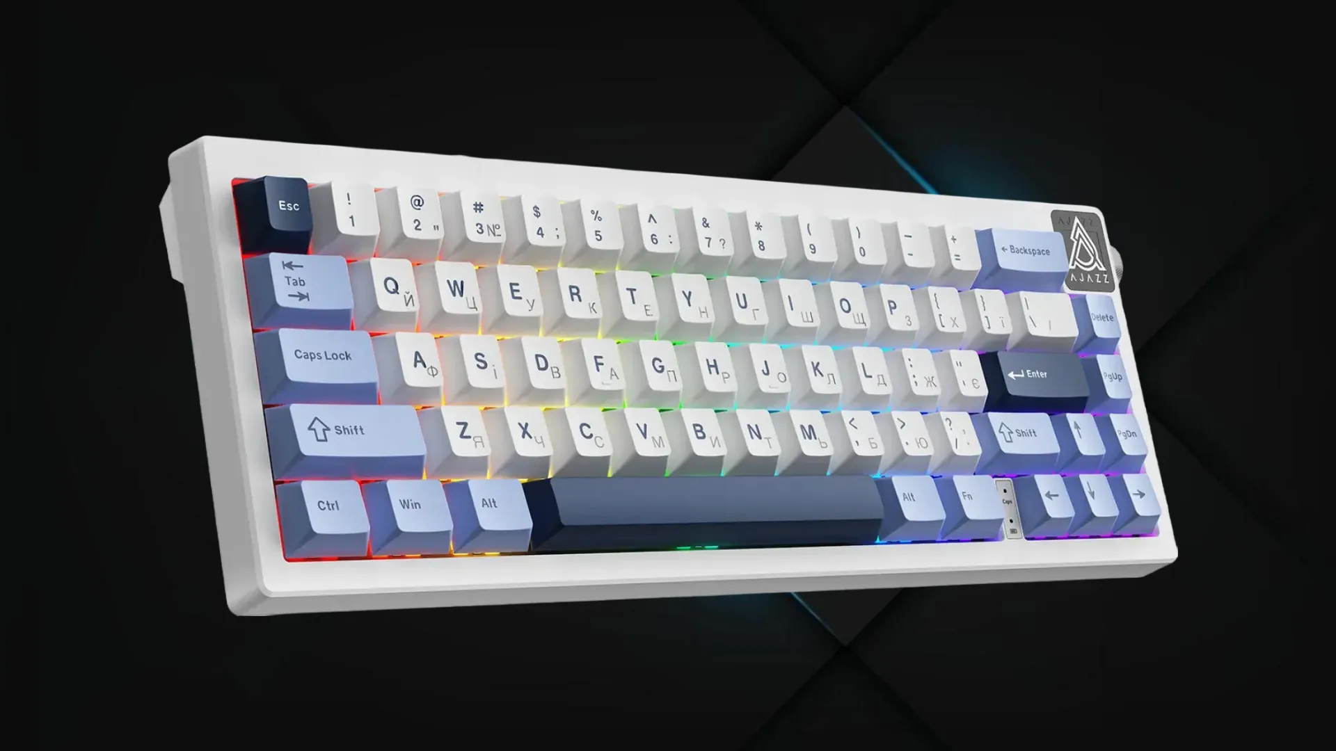 Клавіатура Ajazz AK650 Sea Salt switches (Blue/White/Blue) (UA)