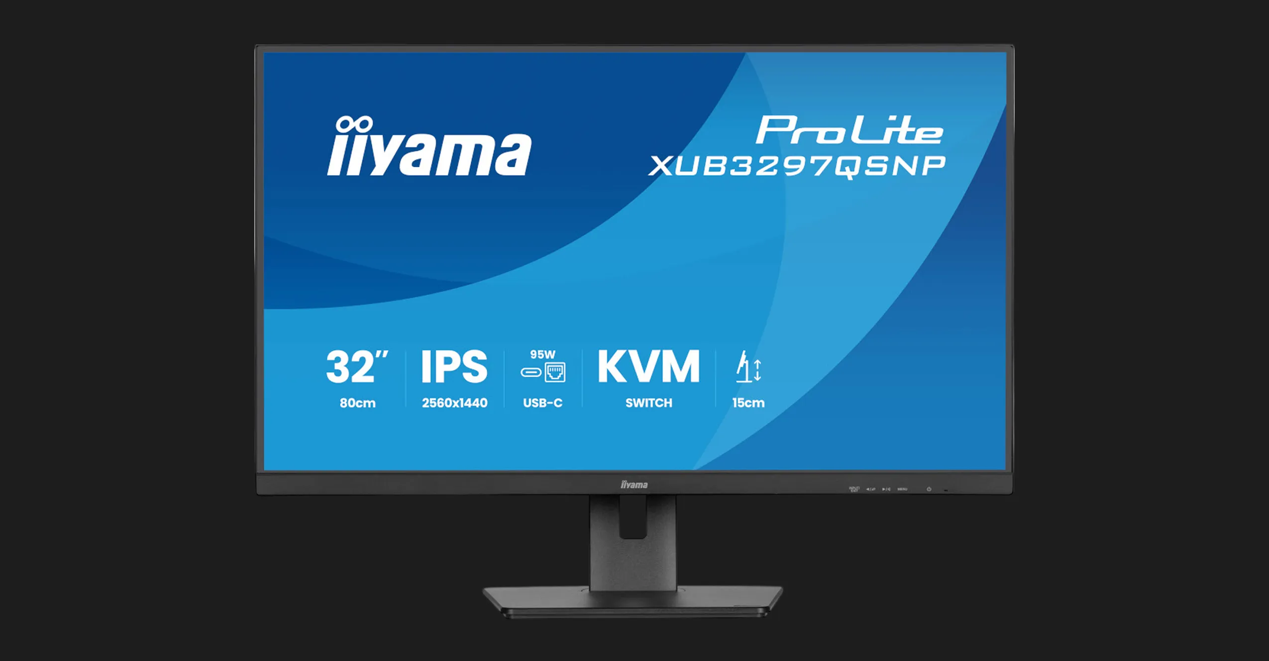Монітор iiyama 31.5" IPS 100Hz ProLite XUB3297QSNP-B1 (UA)
