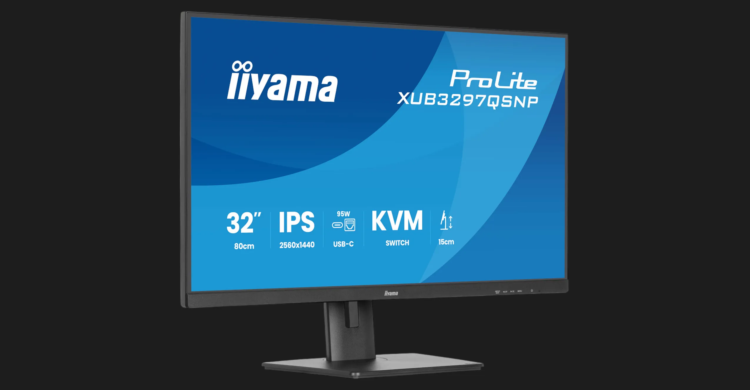 Монітор iiyama 31.5" IPS 100Hz ProLite XUB3297QSNP-B1 (UA)