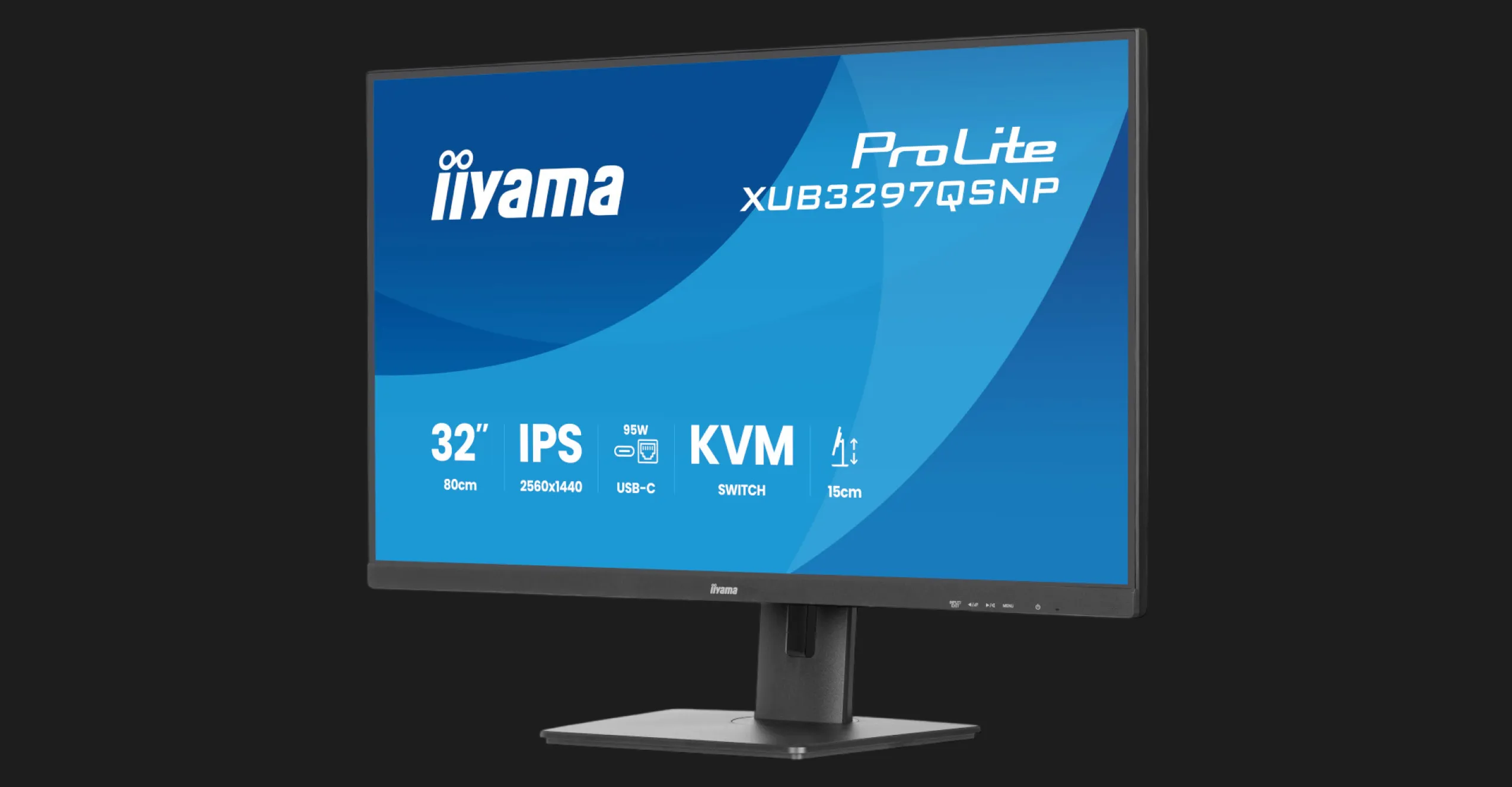 Монітор iiyama 31.5" IPS 100Hz ProLite XUB3297QSNP-B1 (UA)