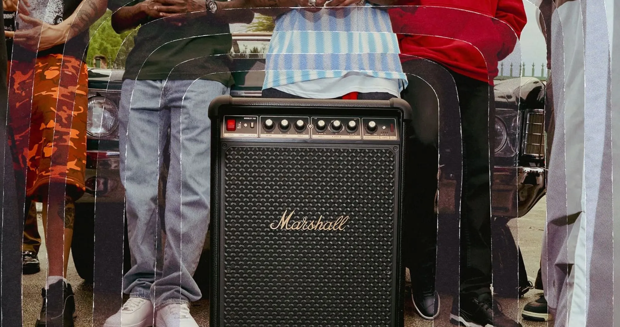 Акустика Marshall Bromley 750 Party Speaker Black and Brass (Black)