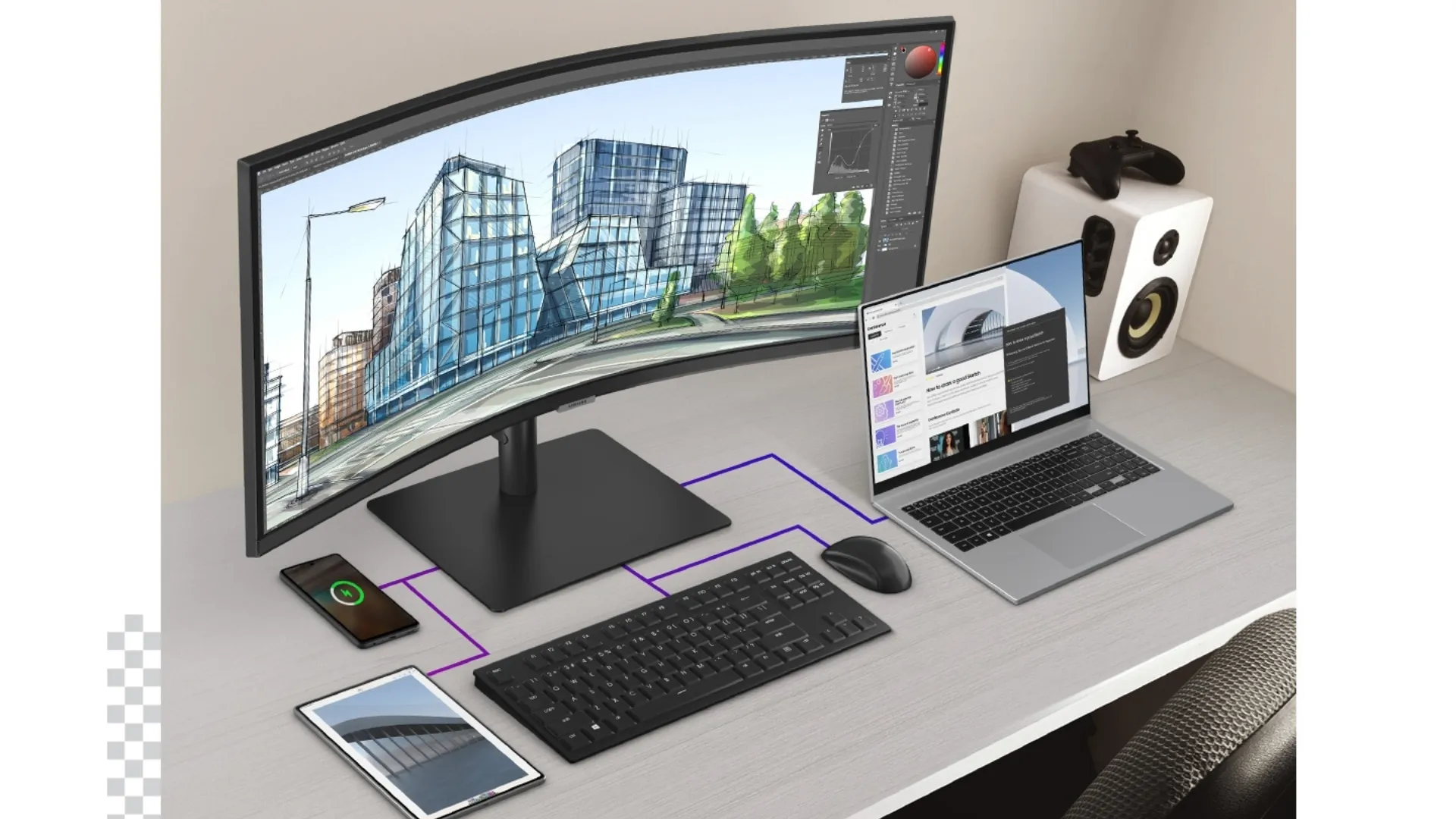 Монитор Samsung 34" LS34C650UAIXUA (UA)