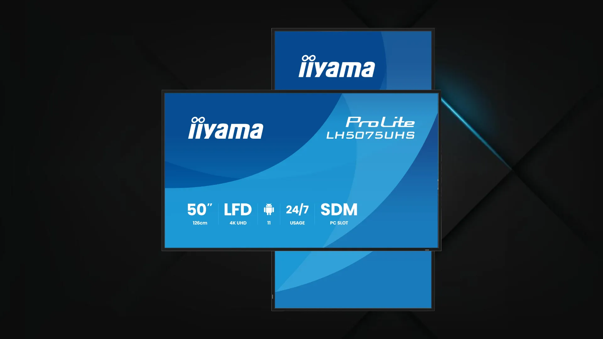 Монитор iiyama 49.5" VA 60Hz LH5075UHS-B2AG (UA)
