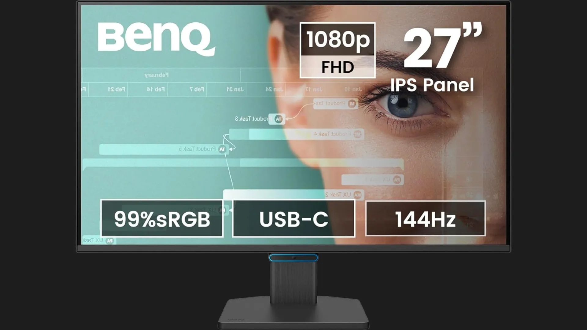Монітор BenQ 27" GW2790C IPS 144Hz 9H.LNPLB.QBE (UA)