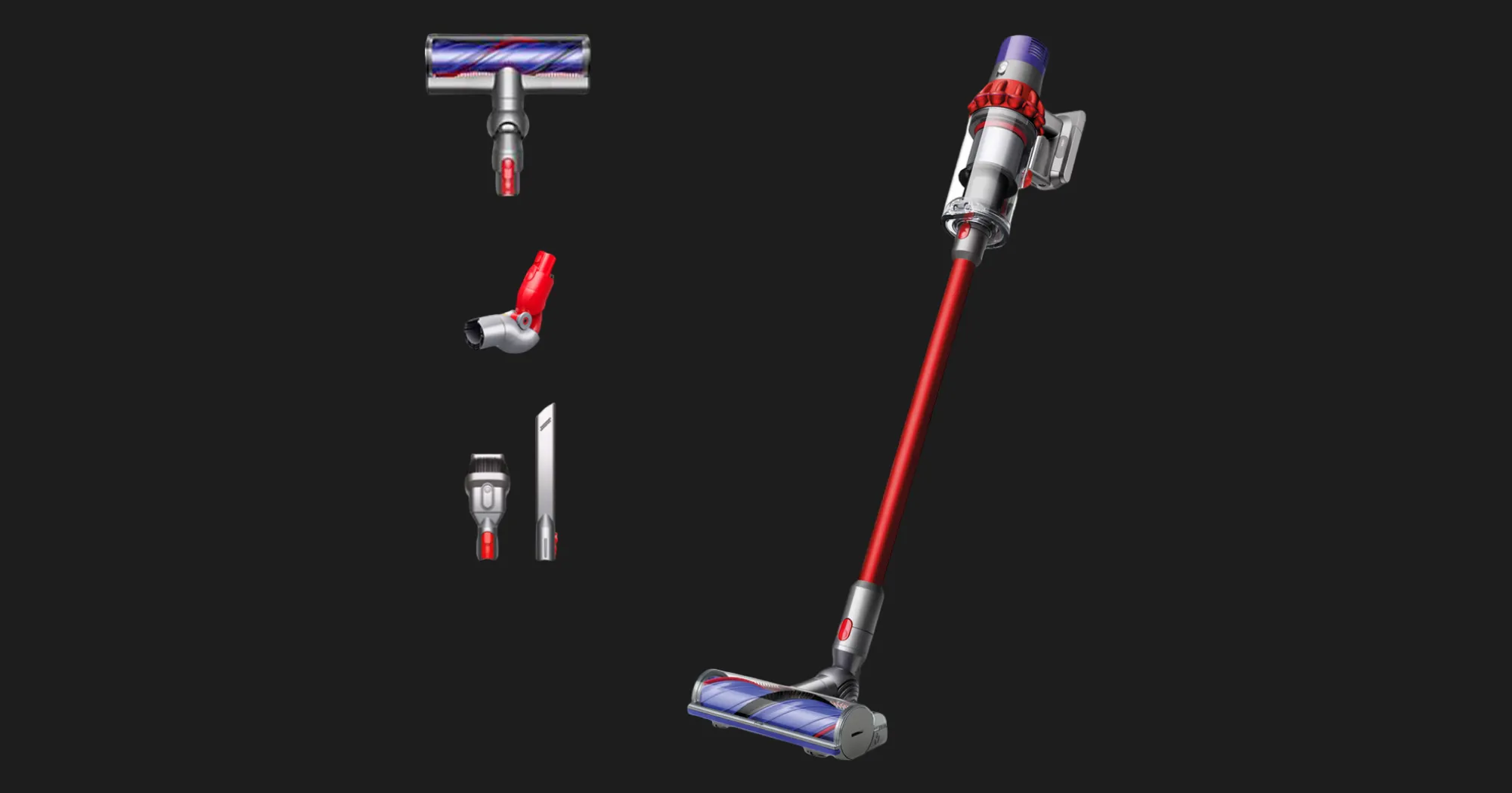 Акумуляторний пилосос Dyson V10 Origin (Red/Nickel)