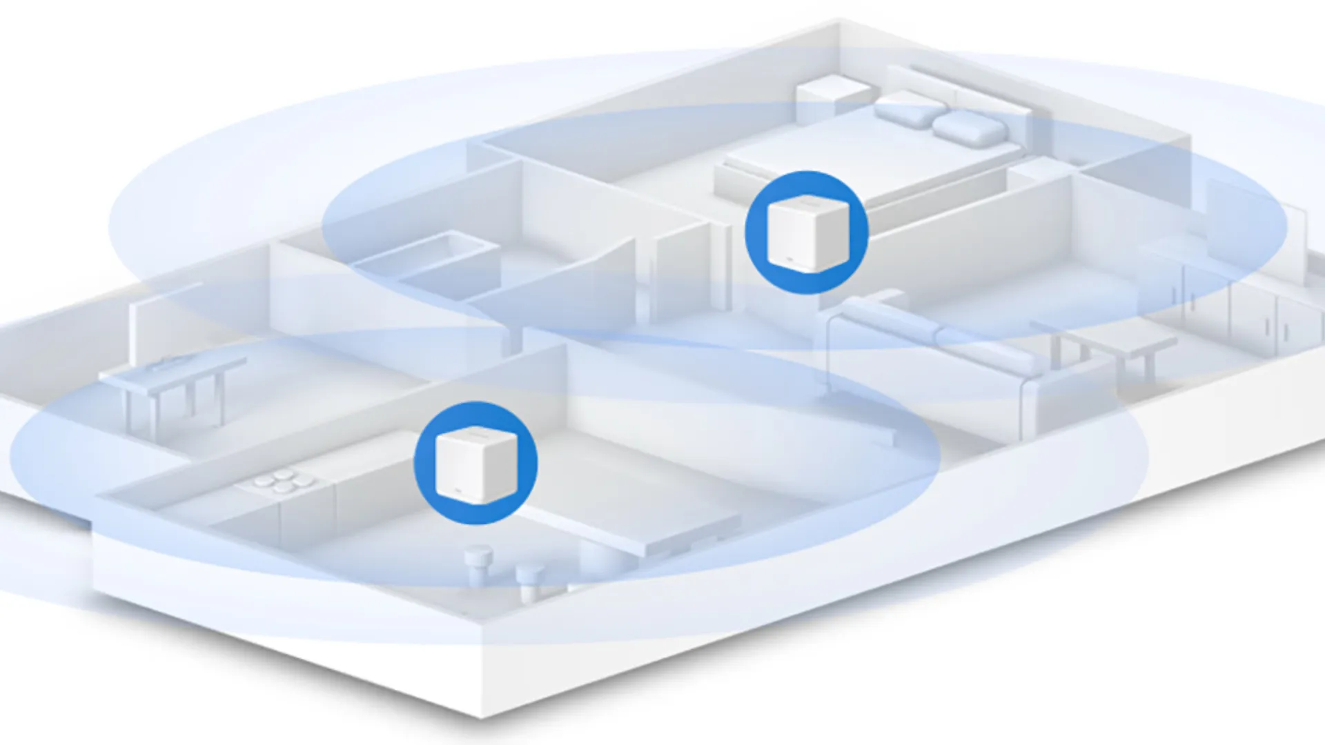 Wi-Fi Mesh система MERCUSYS Halo H30G AC1300, 2xGE LAN/WAN, 3мод (White)