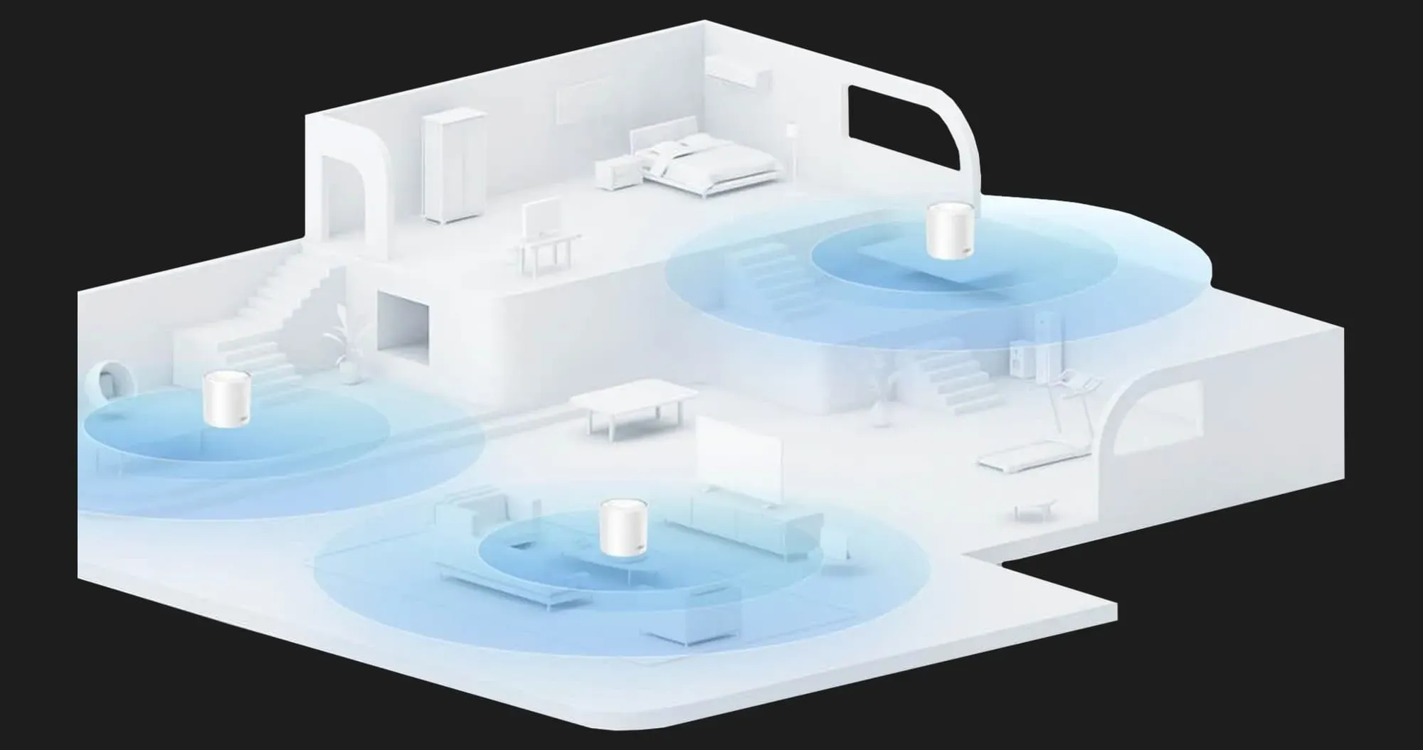 Wi-Fi Mesh система TP-LINK Deco X50 AX3000, 3xGE LANWAN, 1мод (White)