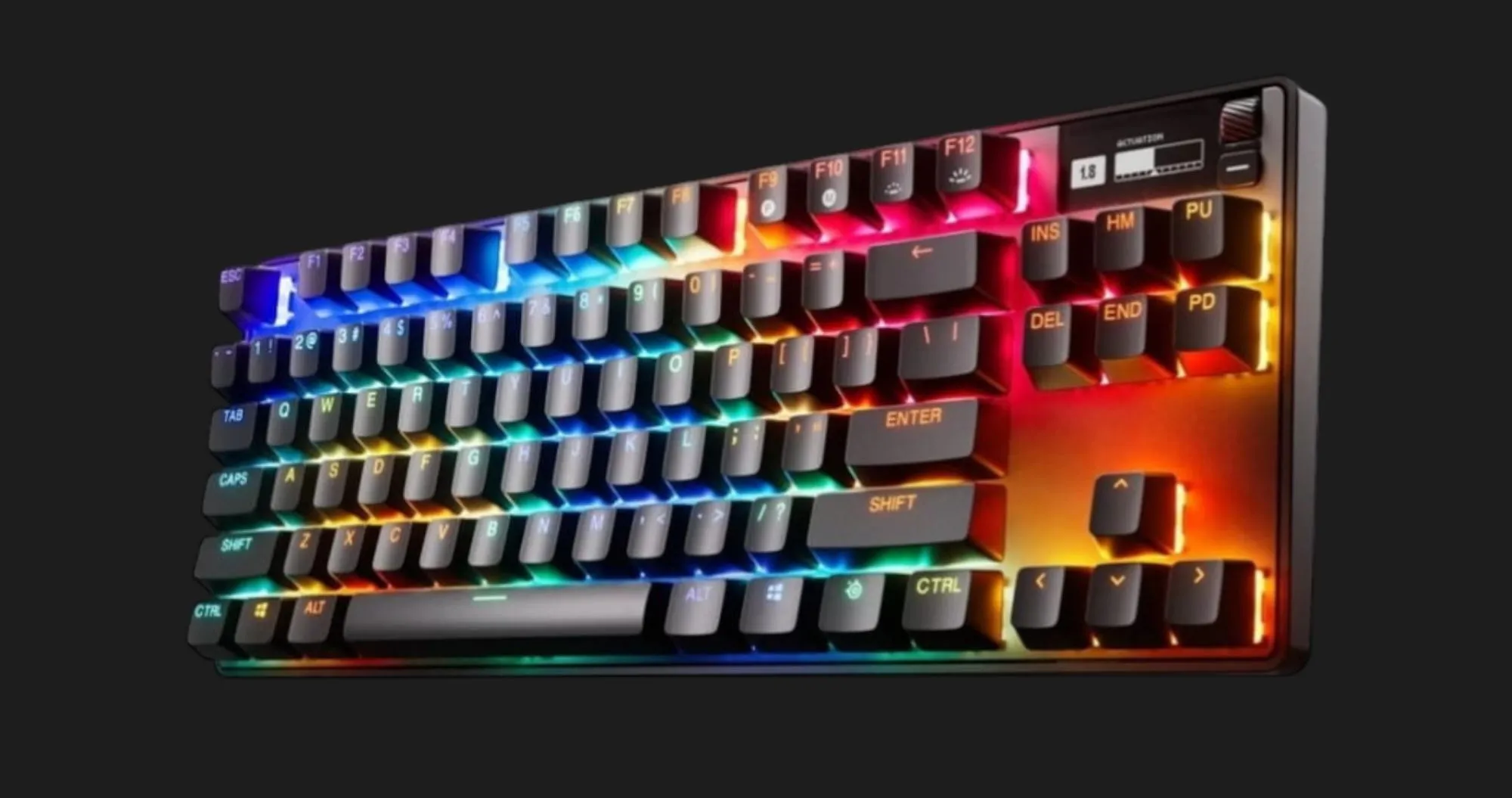 Клавиатура оптическая SteelSeries Pro TKL WL Gen 3 HyperMagnetic OmniPoint 3.0 OLED (64871) (UA)
