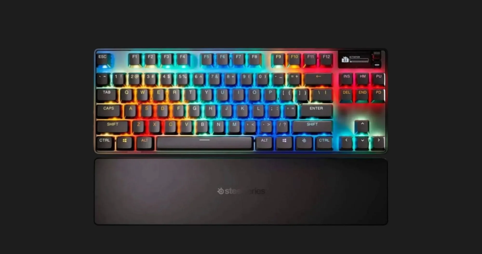 Клавиатура оптическая SteelSeries Pro TKL WL Gen 3 HyperMagnetic OmniPoint 3.0 OLED (64871) (UA)