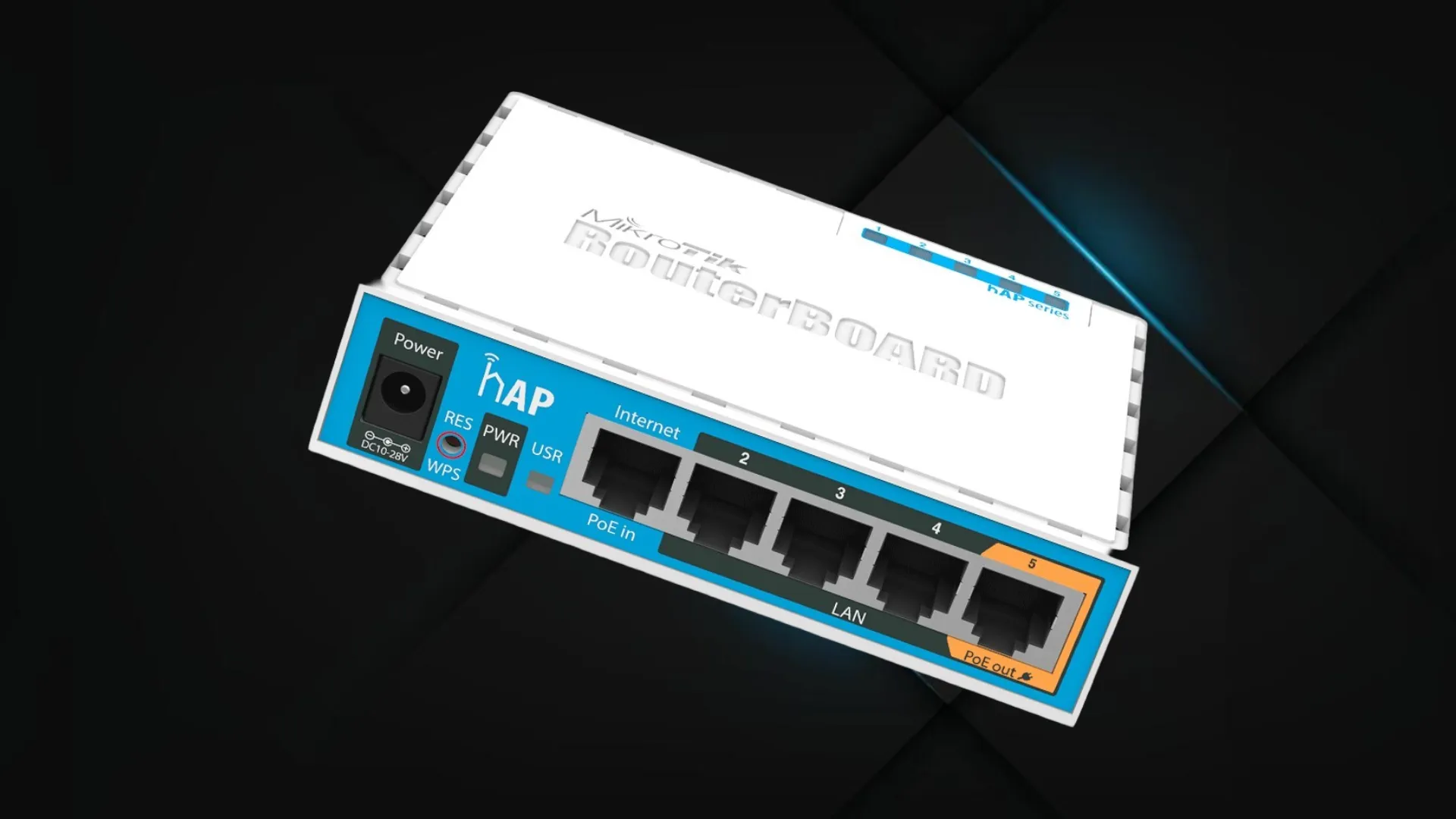 Маршрутизатор MikroTik hAP (White/Blue)