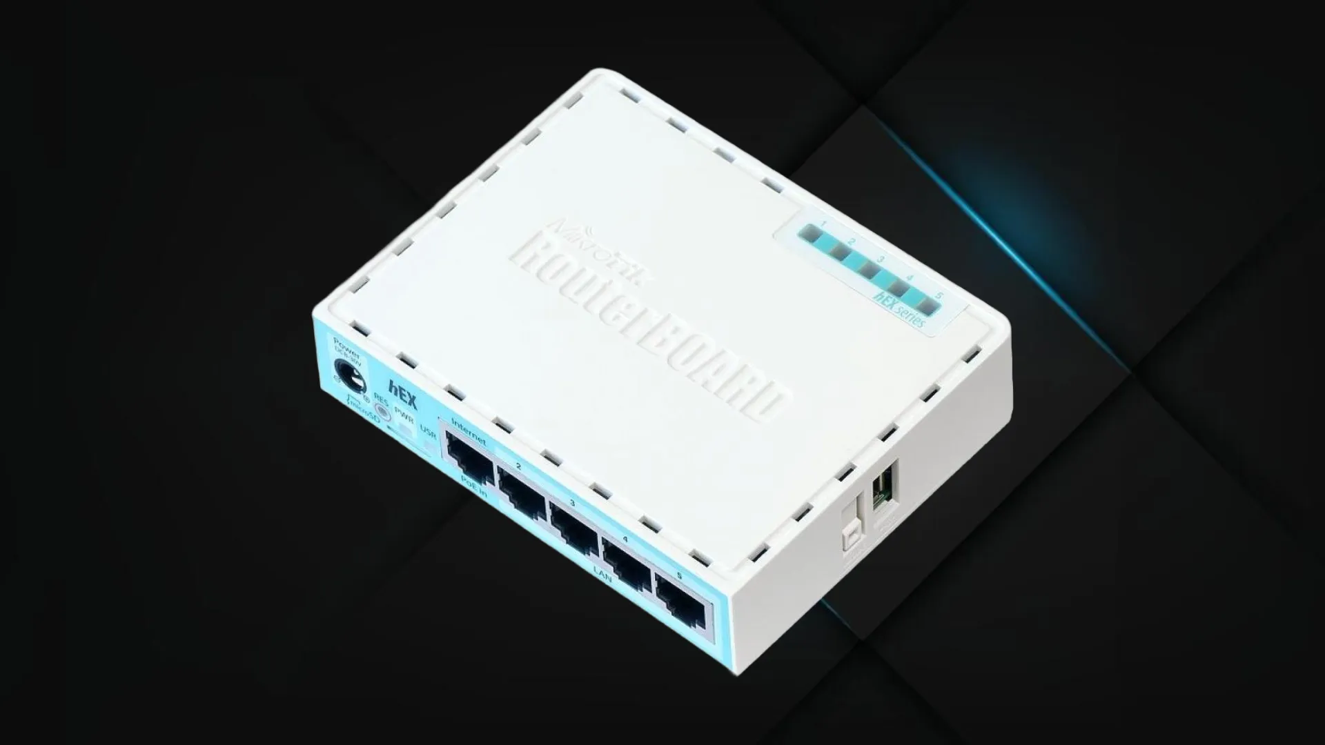 Маршрутизатор MikroTik hEX (White/Blue)