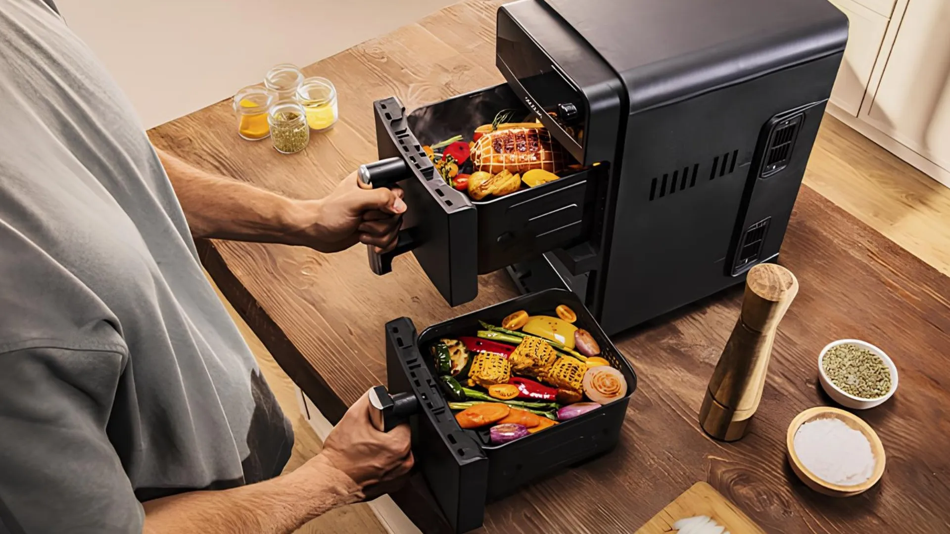 Мультипечь Cecotec Cecofry DuoLevel (Black)