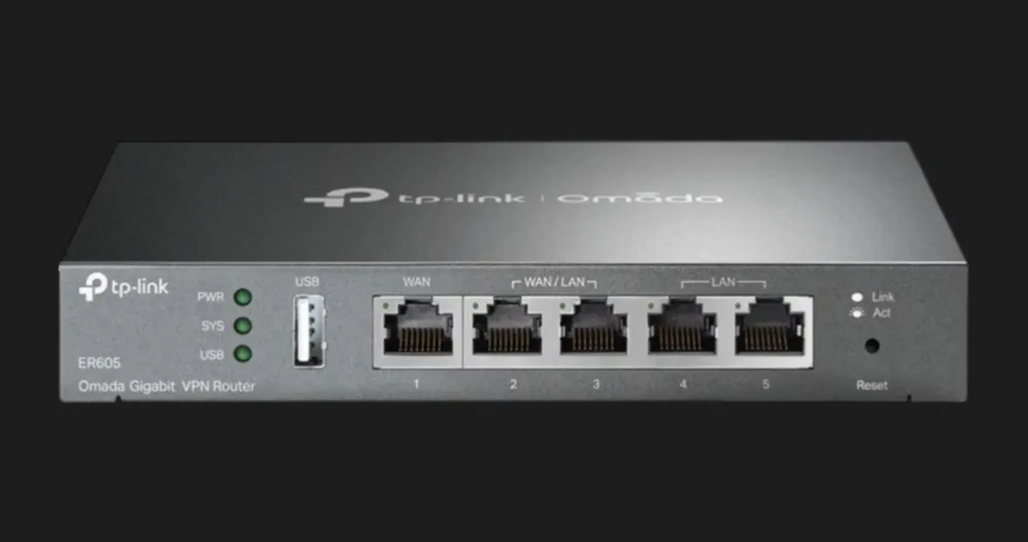 Мультисервісний маршрутизатор TP-LINK ER605 (Black)