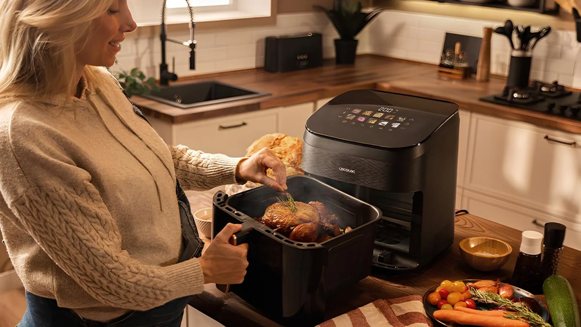 Мультипечь Cecotec Cecofry&amp;Grill Smokin (Black)