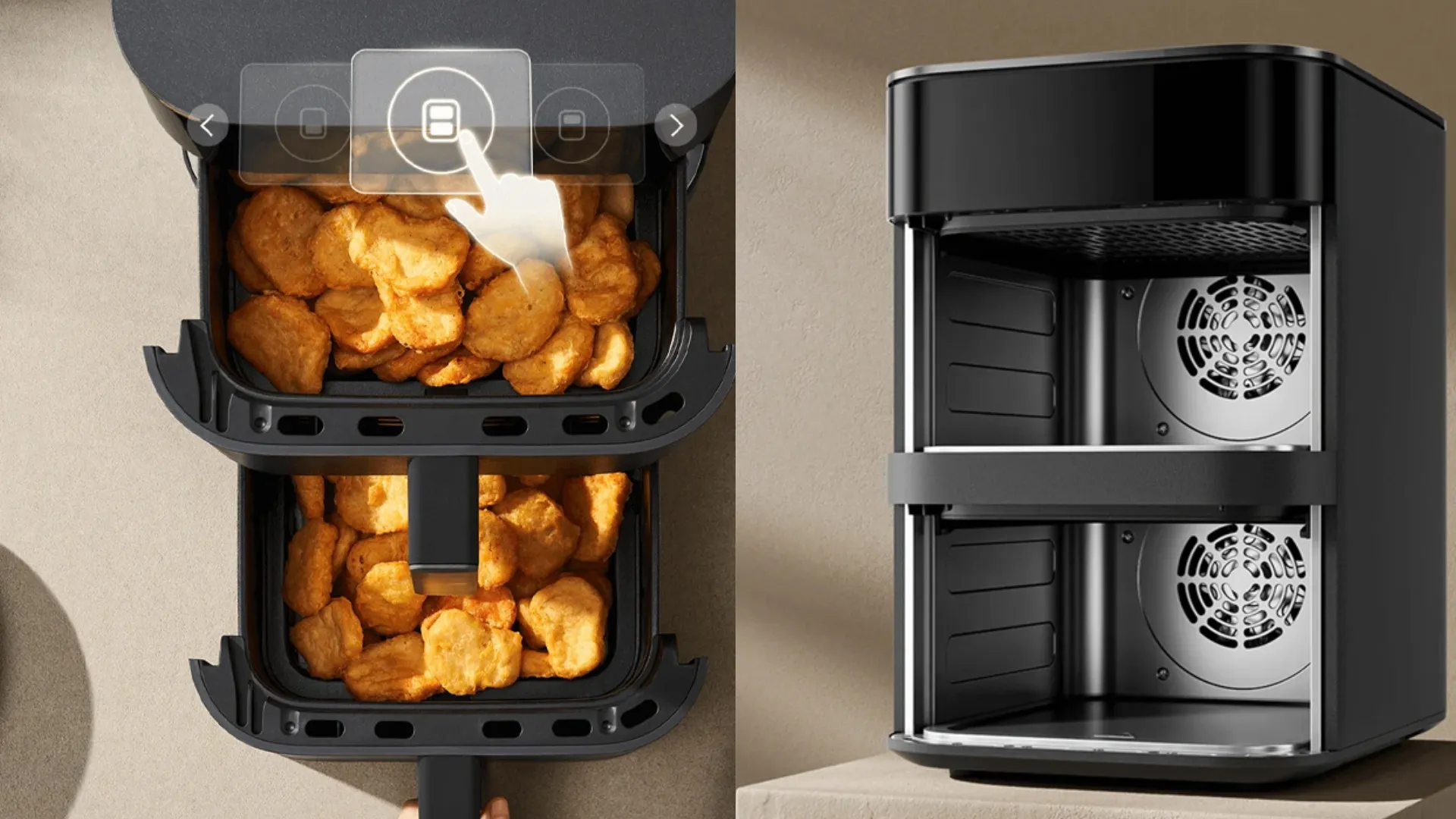 Мультипіч Xiaomi Smart Double Stack Air Fryer 12L (Black) (EU)