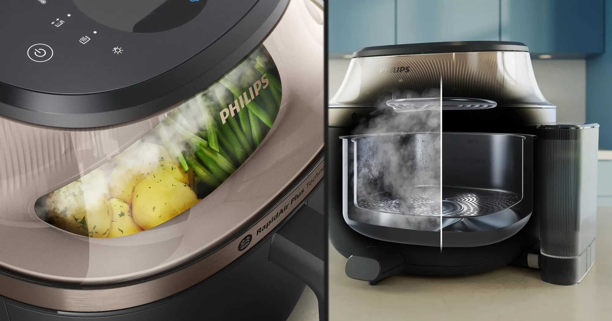 Мультипіч Philips OVI SteamFry (NA547/07)