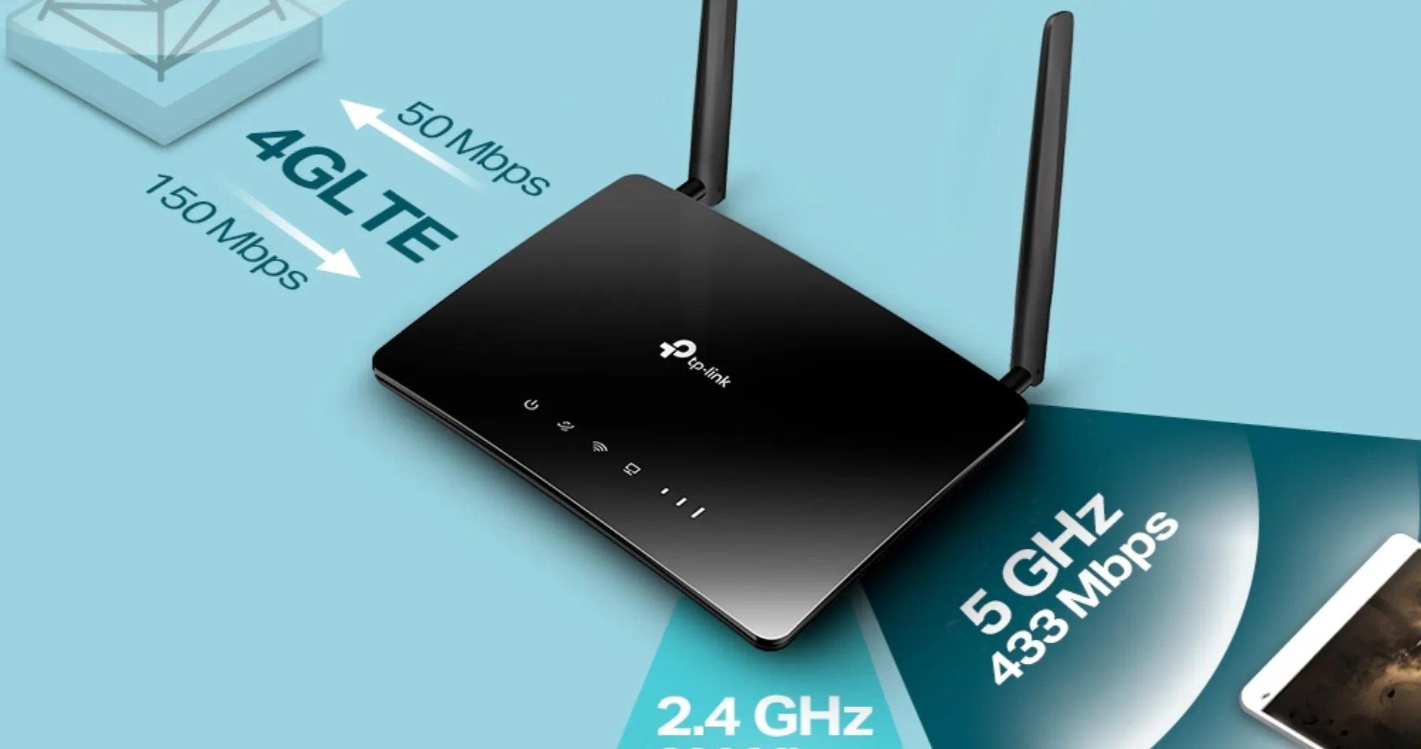 Маршрутизатор TP-LINK Archer MR202, 4G/LTE, (ARCHER-MR202) (Black)