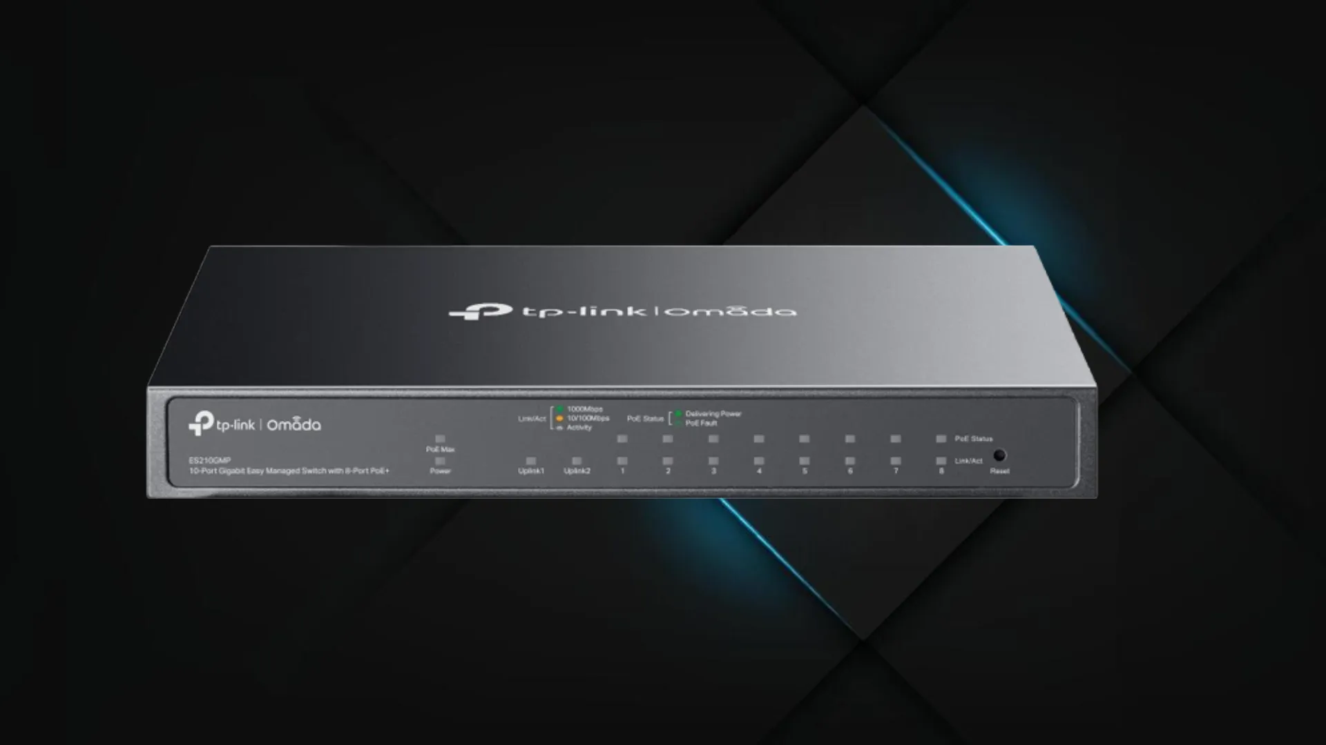Комутатор TP-LINK ES210GMP (Gray)