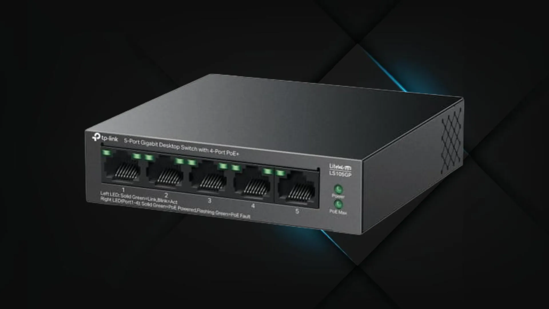 Комутатор TP-LINK LS105GP (Black)