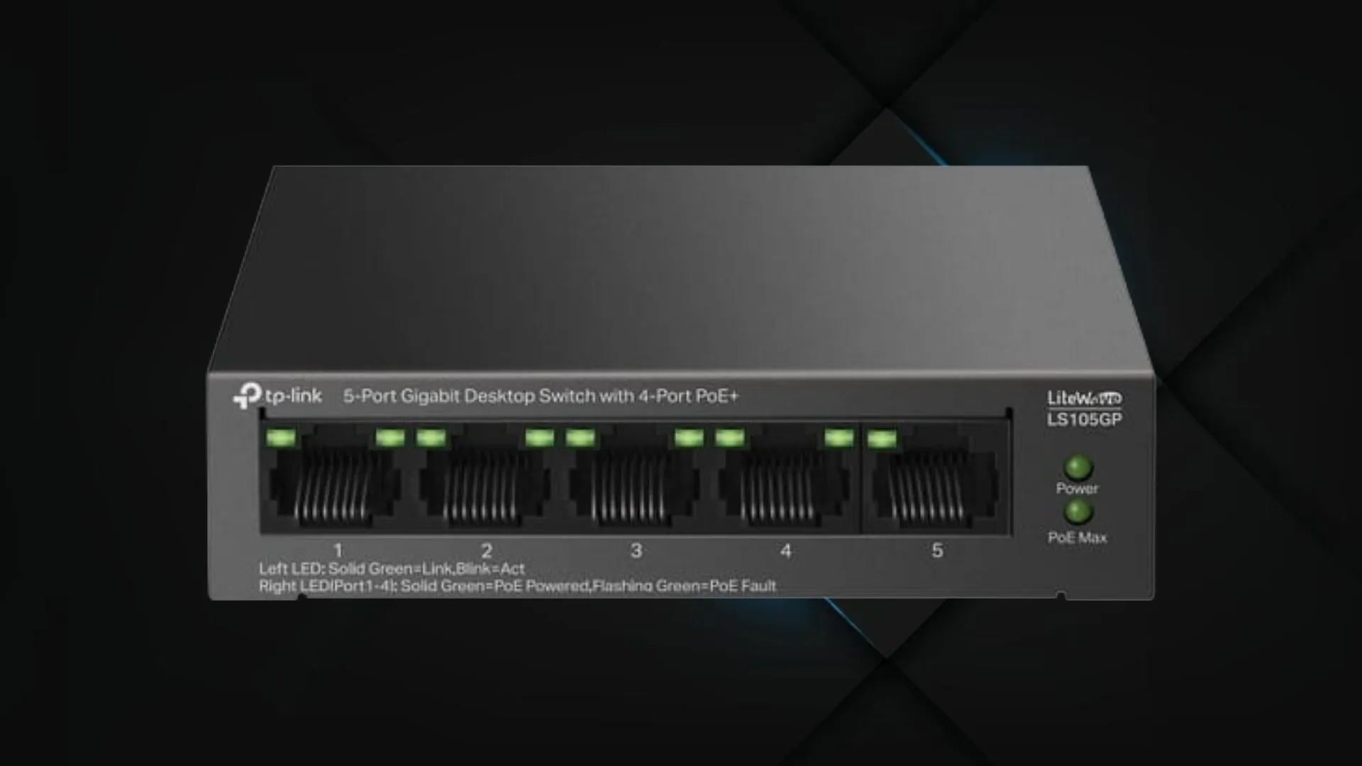 Комутатор TP-LINK LS105GP (Black)