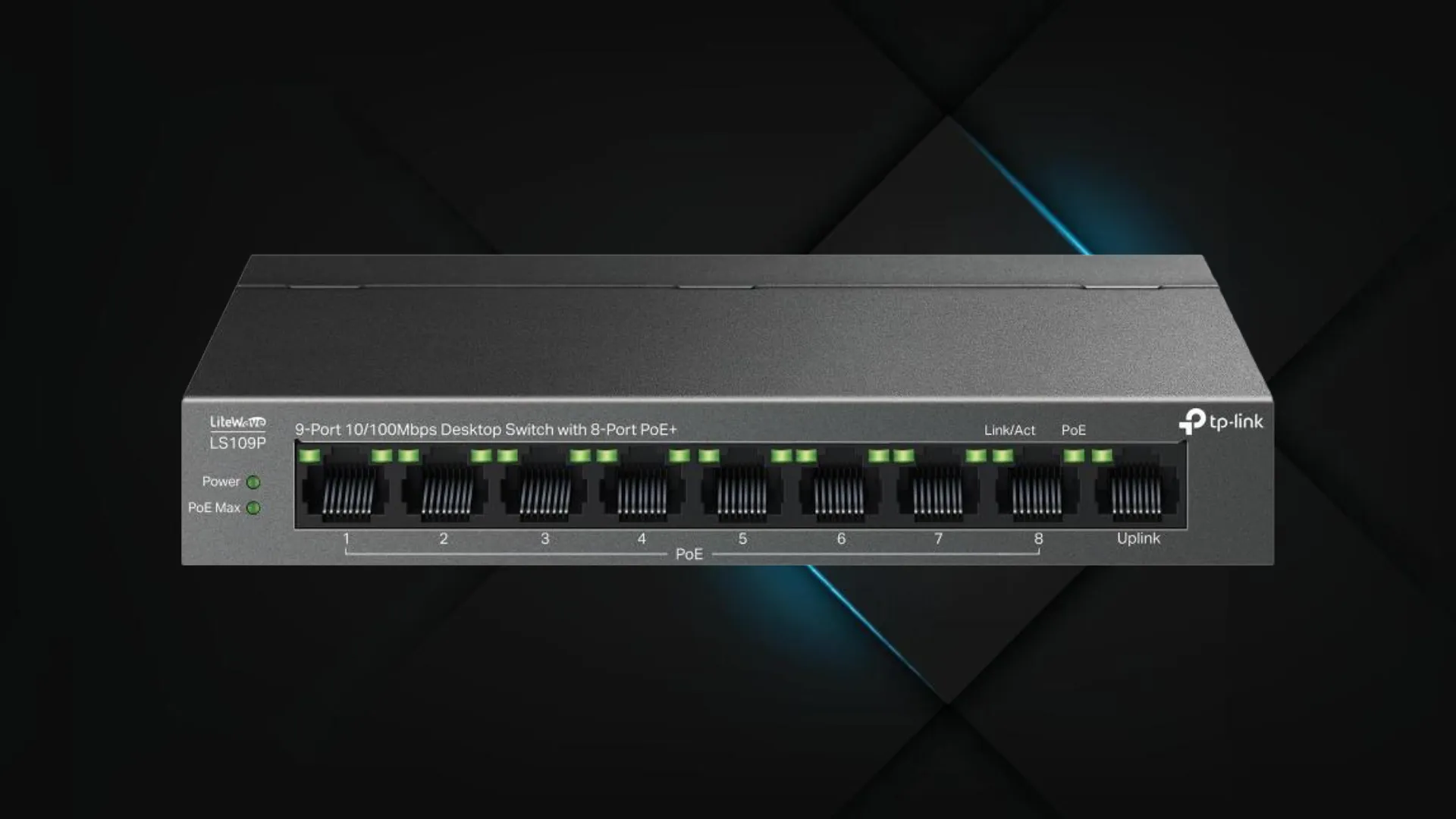 Комутатор TP-LINK LS109P (Black)