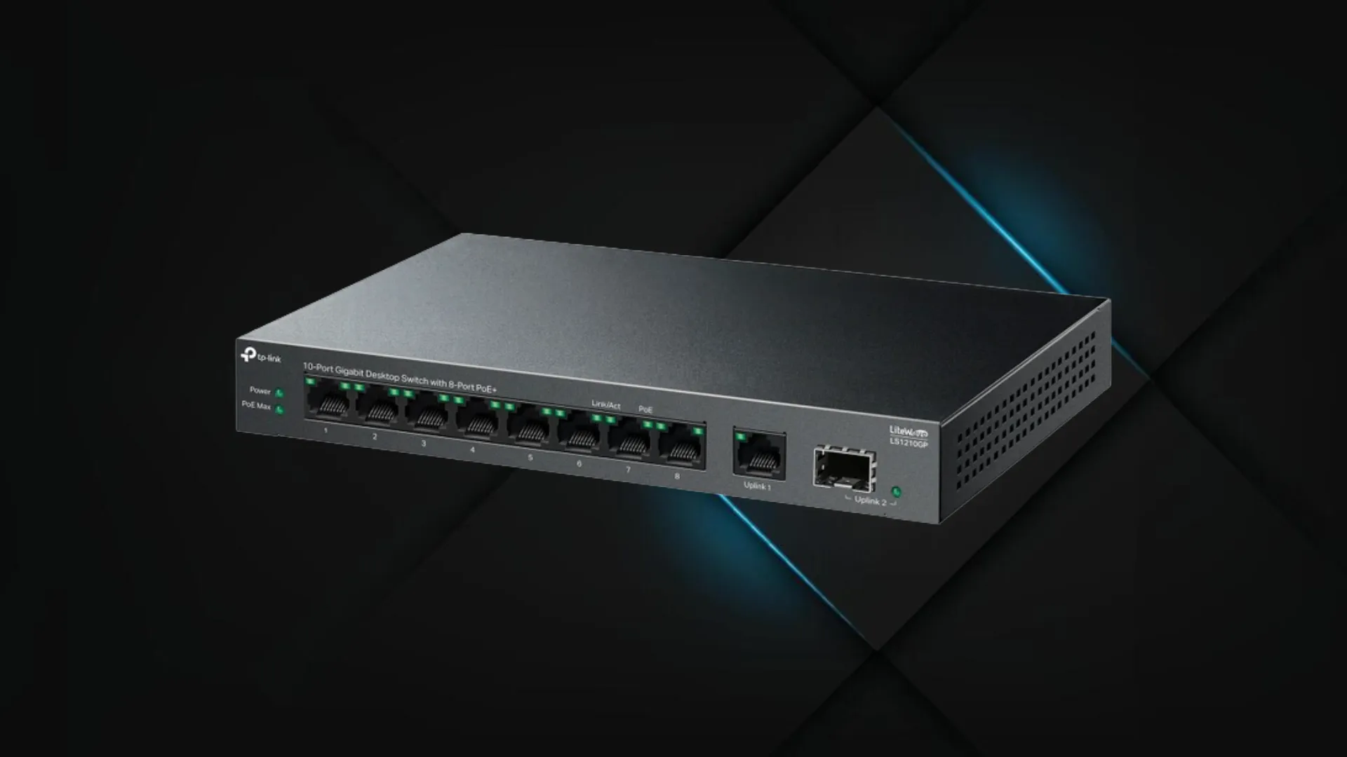 Комутатор TP-LINK LS1210GP (Black)