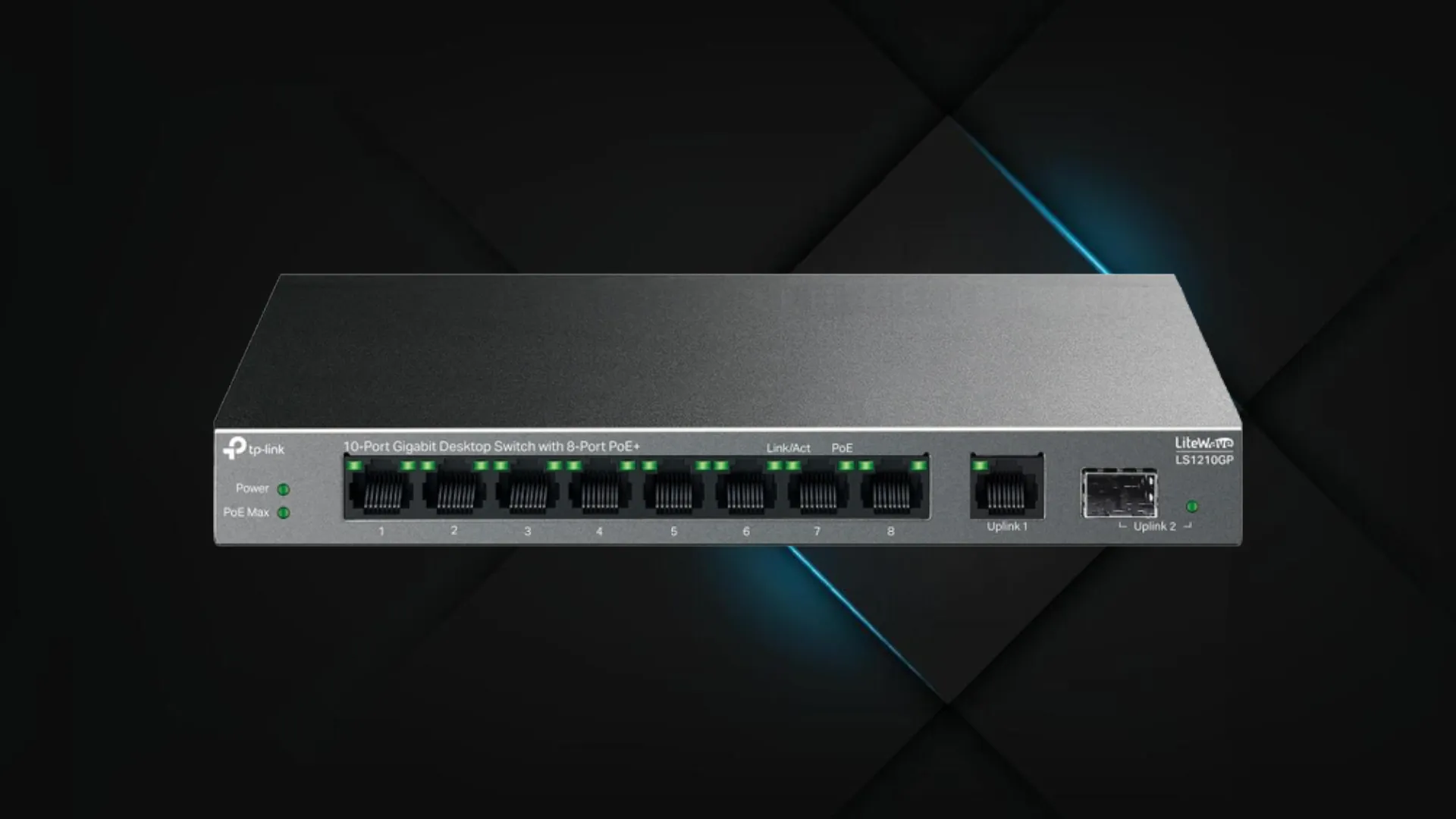 Комутатор TP-LINK LS1210GP (Black)