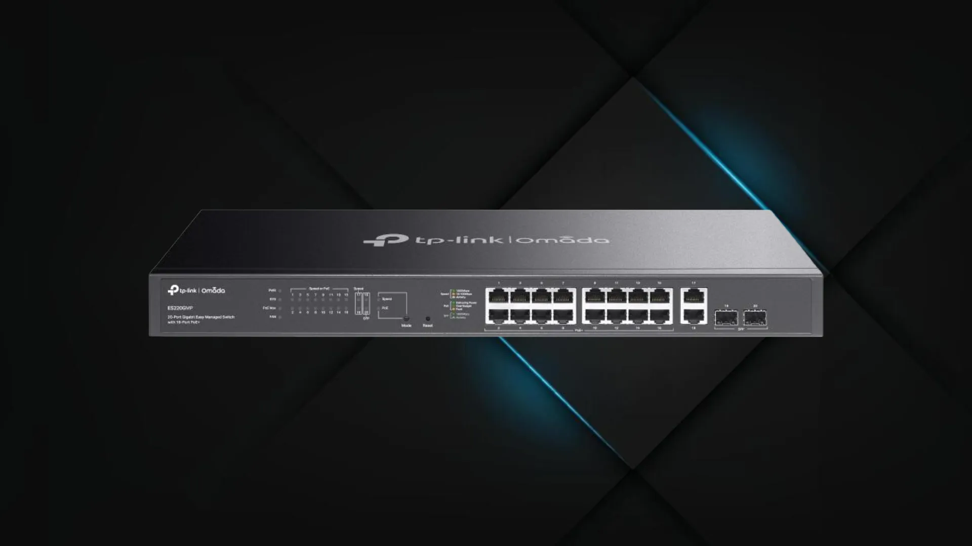 Коммутатор TP-LINK Switch ES220GMP (Gray)