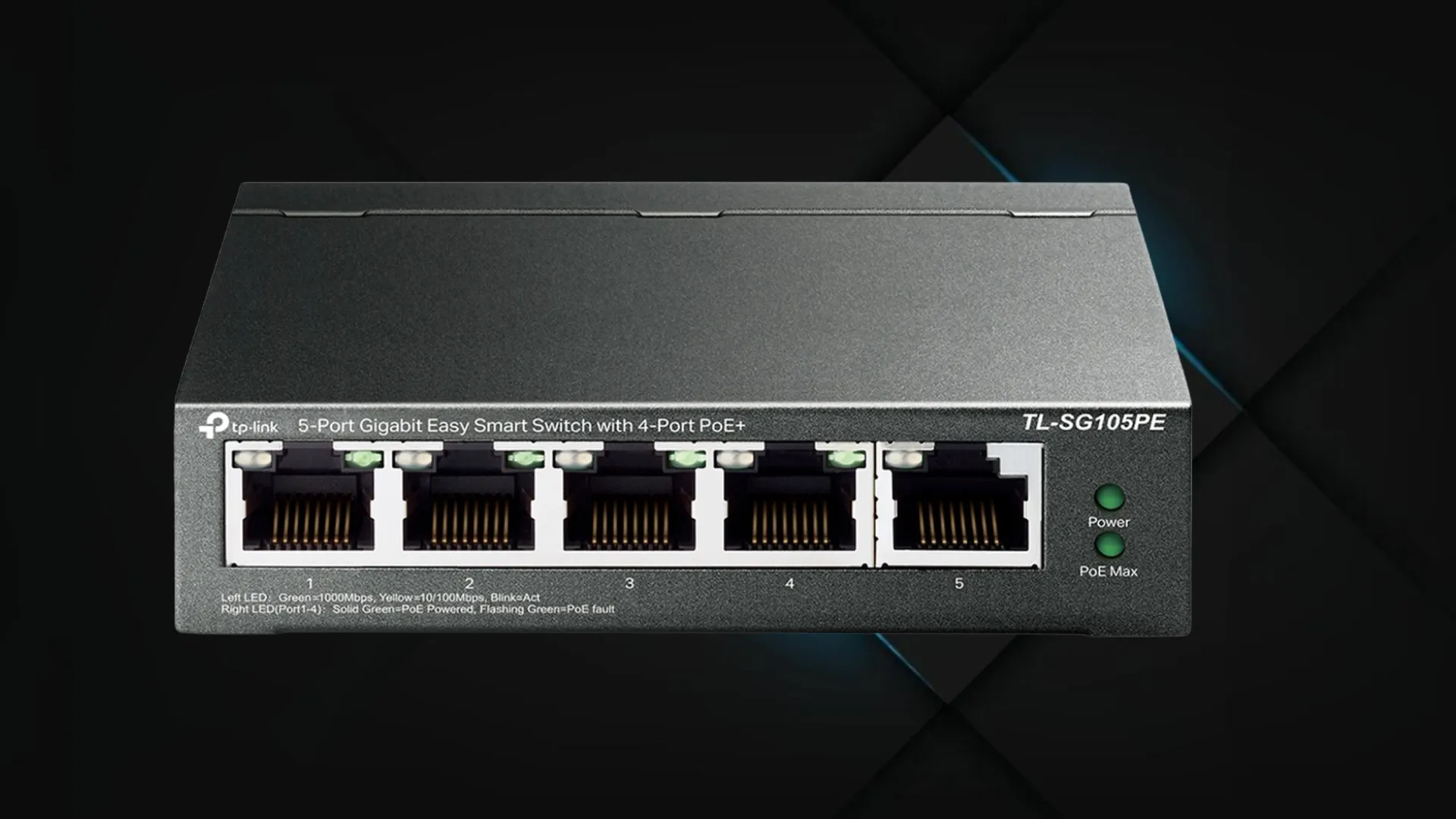 Комутатор TP-LINK TL-SG105PE (Gray)