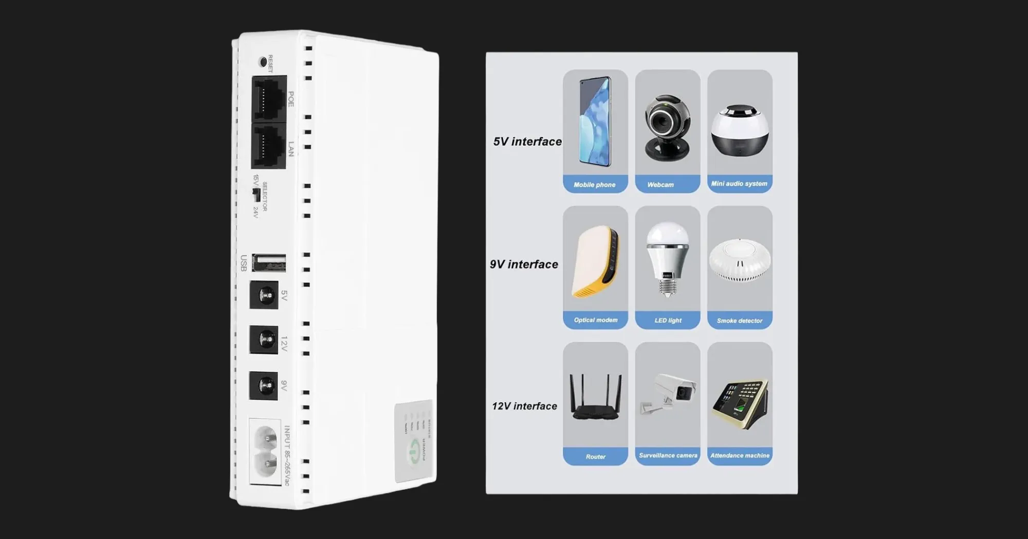 Портативный источник питания для роутера ArmorStandart DC mini UPS (White) (ARM79308)