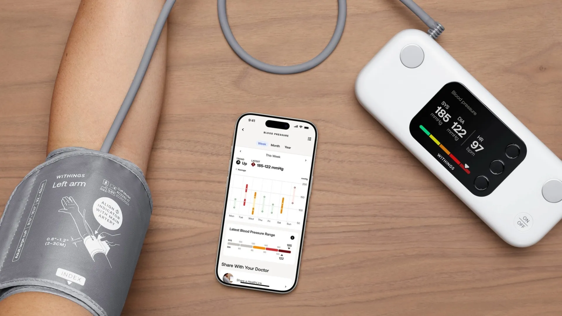 Умный тонометр Withings BPM Vision (Gray)