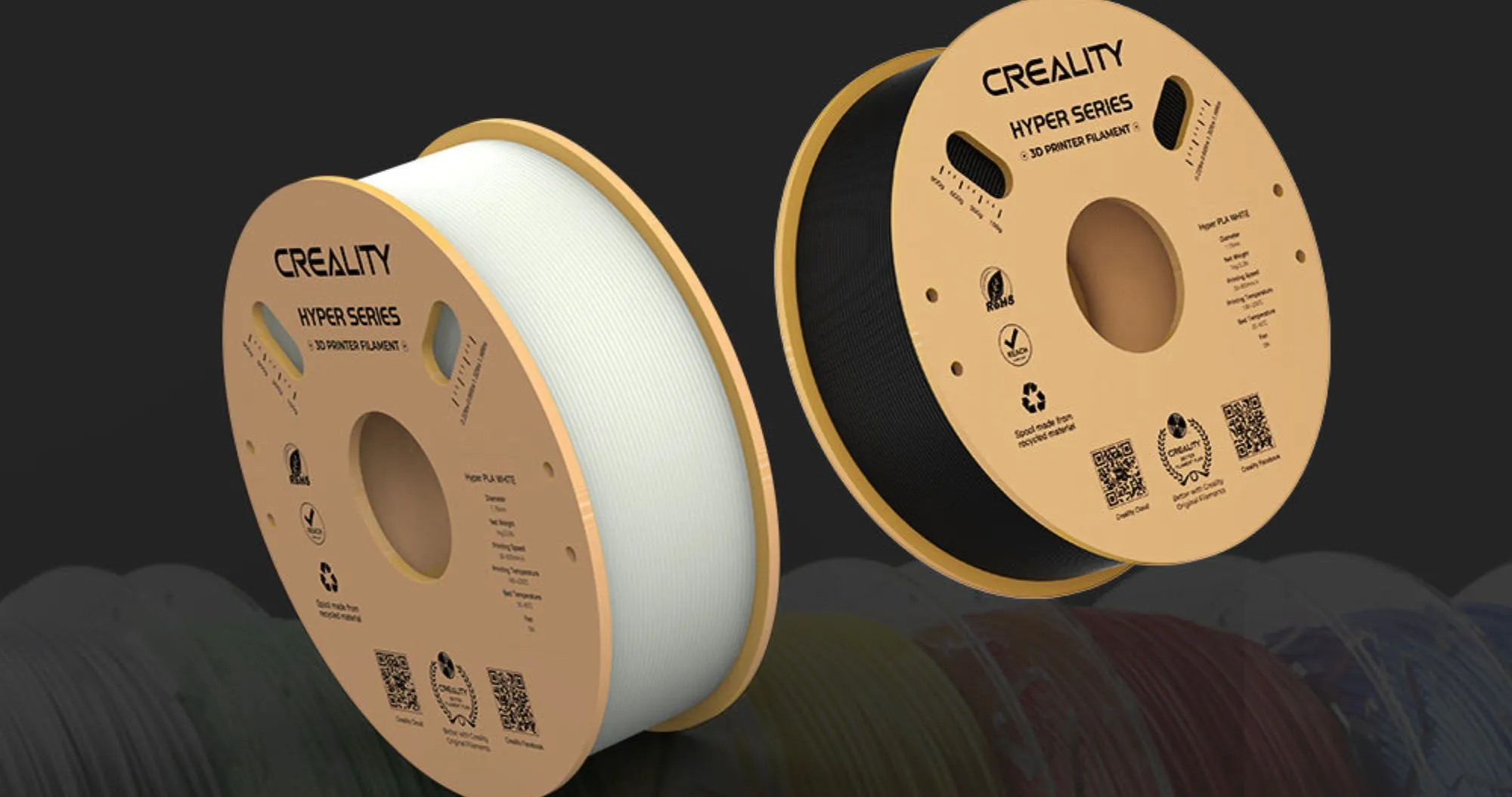 Пластик (Filament) CREALITY Hyper PLA 1кг 1.75мм Лавандовый (3301010412)