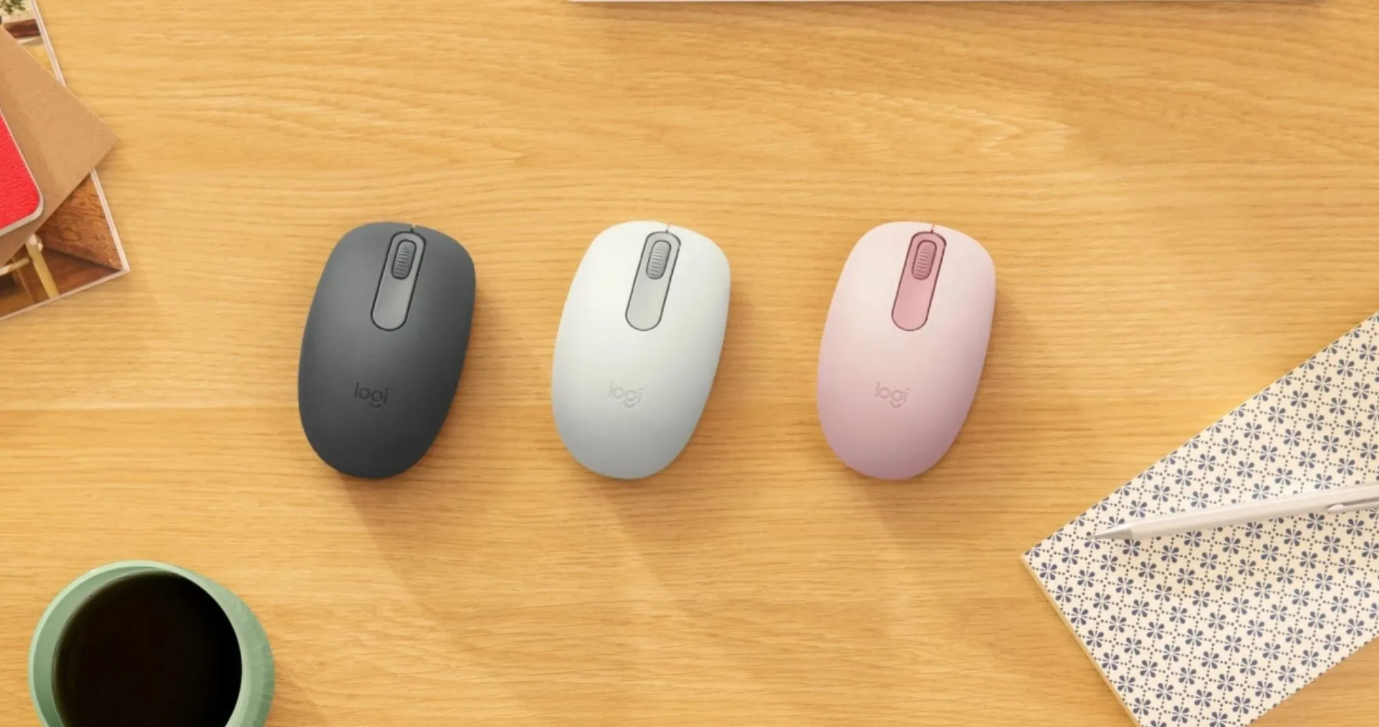 Миша бездротова Logitech M196 (Off White) (UA)