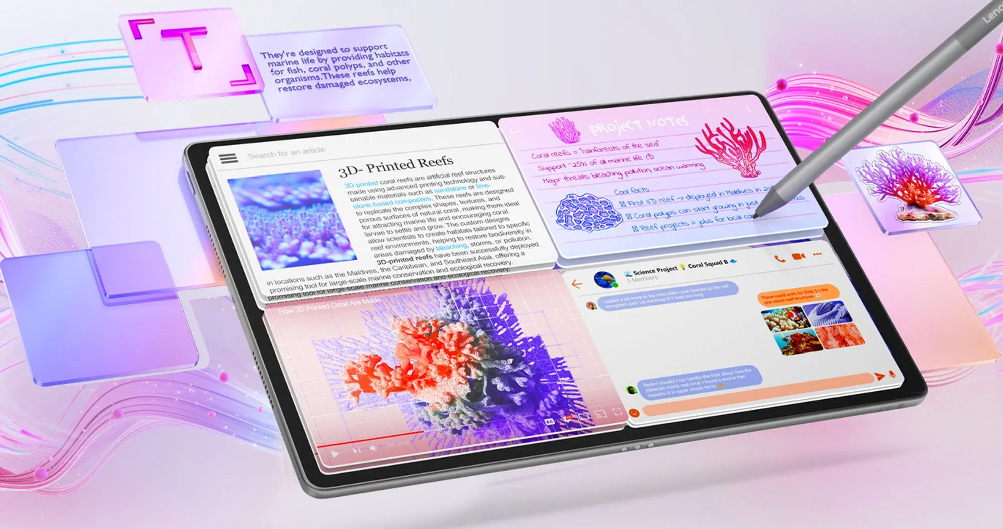 Планшет Lenovo Idea Tab Plus Wi-Fi 8/256GB + Pen (Cloud Grey)