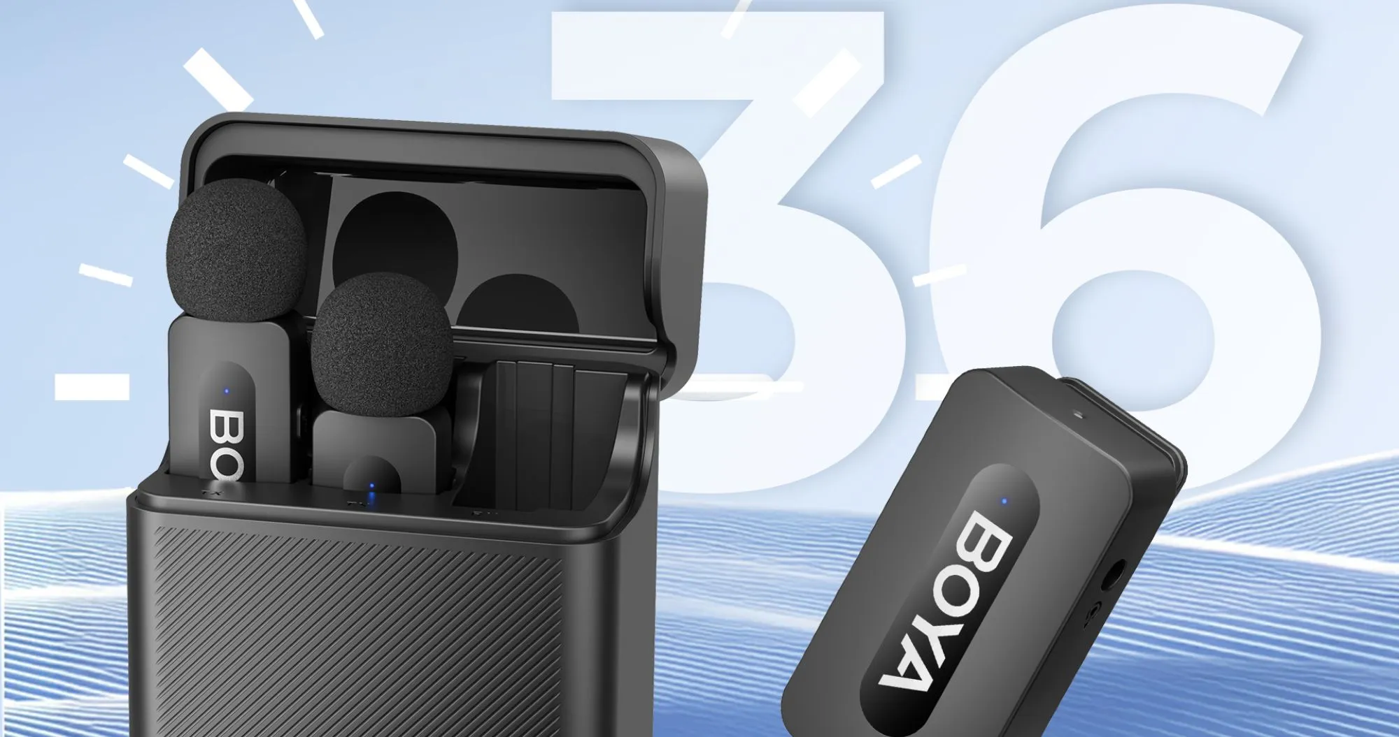 Микрофонная радиосистема BOYA BY-V35 TRS for camera (Black)