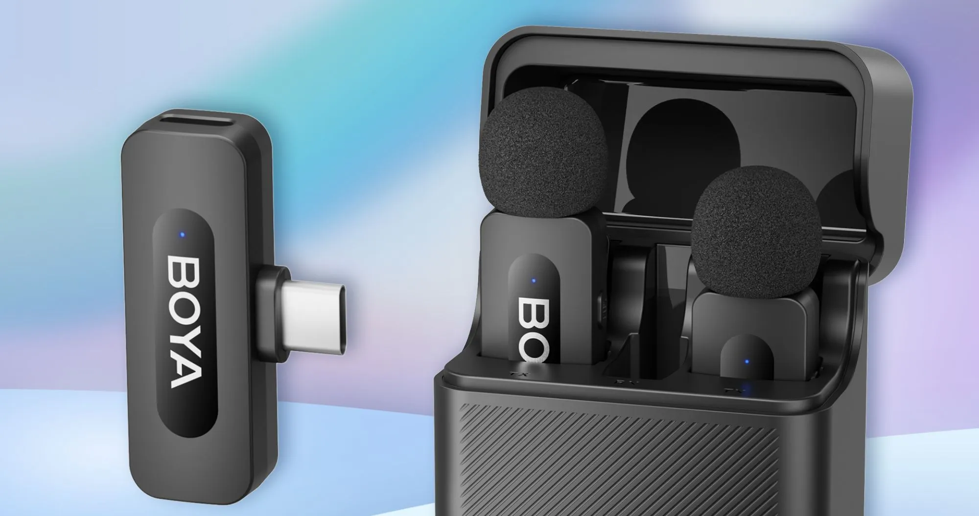 Микрофонная радиосистема BOYA BY-V3 Lightning (Black)