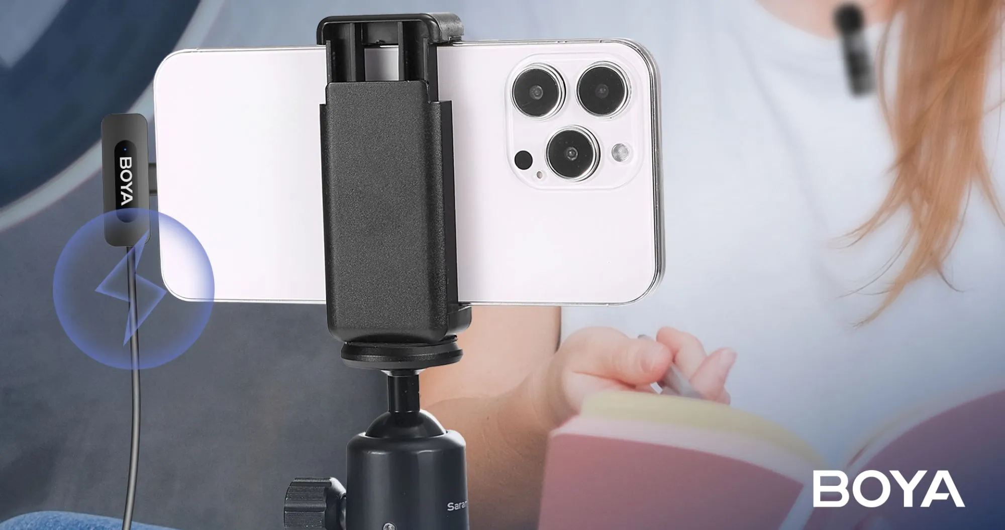 Микрофонная радиосистема BOYA BY-V3 combo Type-C/Lightning (Black)