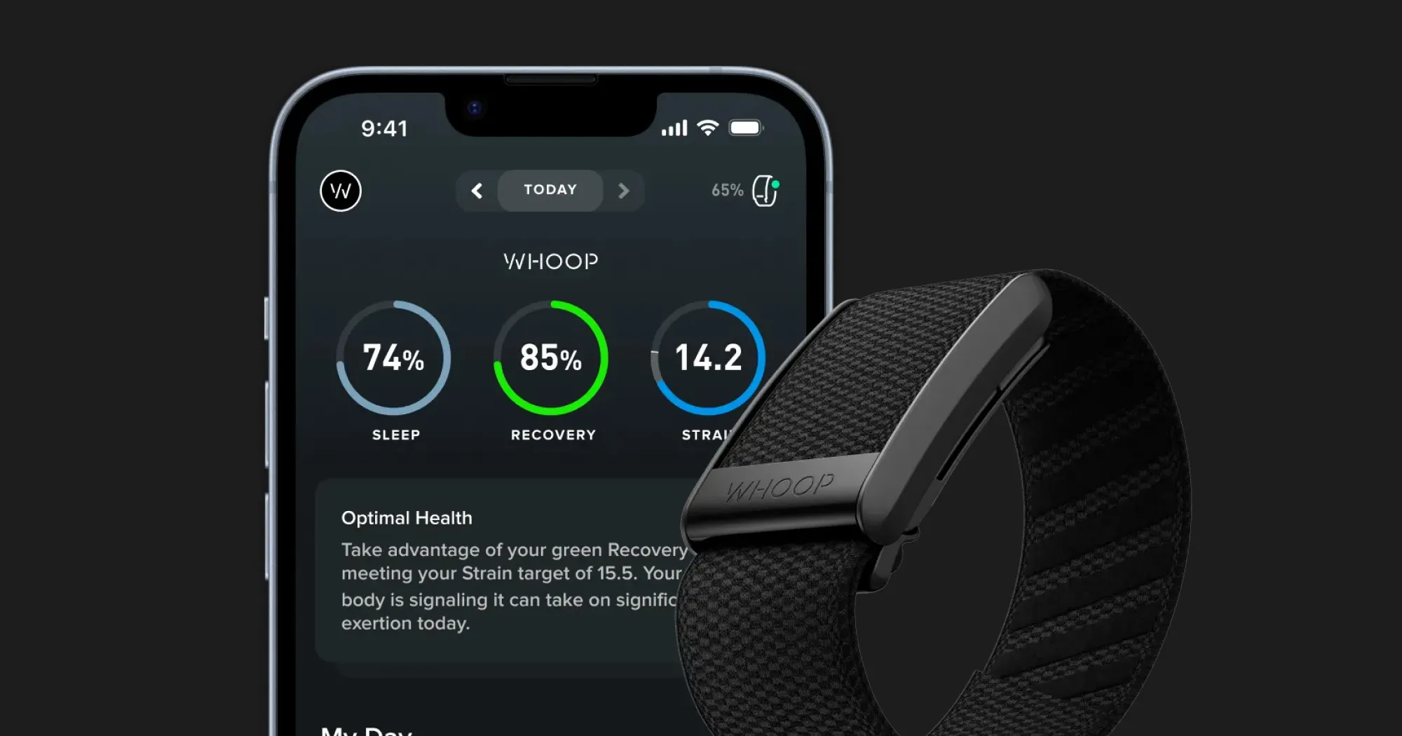 Фітнес-браслет WHOOP 4.0 One Onyx SuperKnit 12-Month Membership (973-003-000) (Ultra)