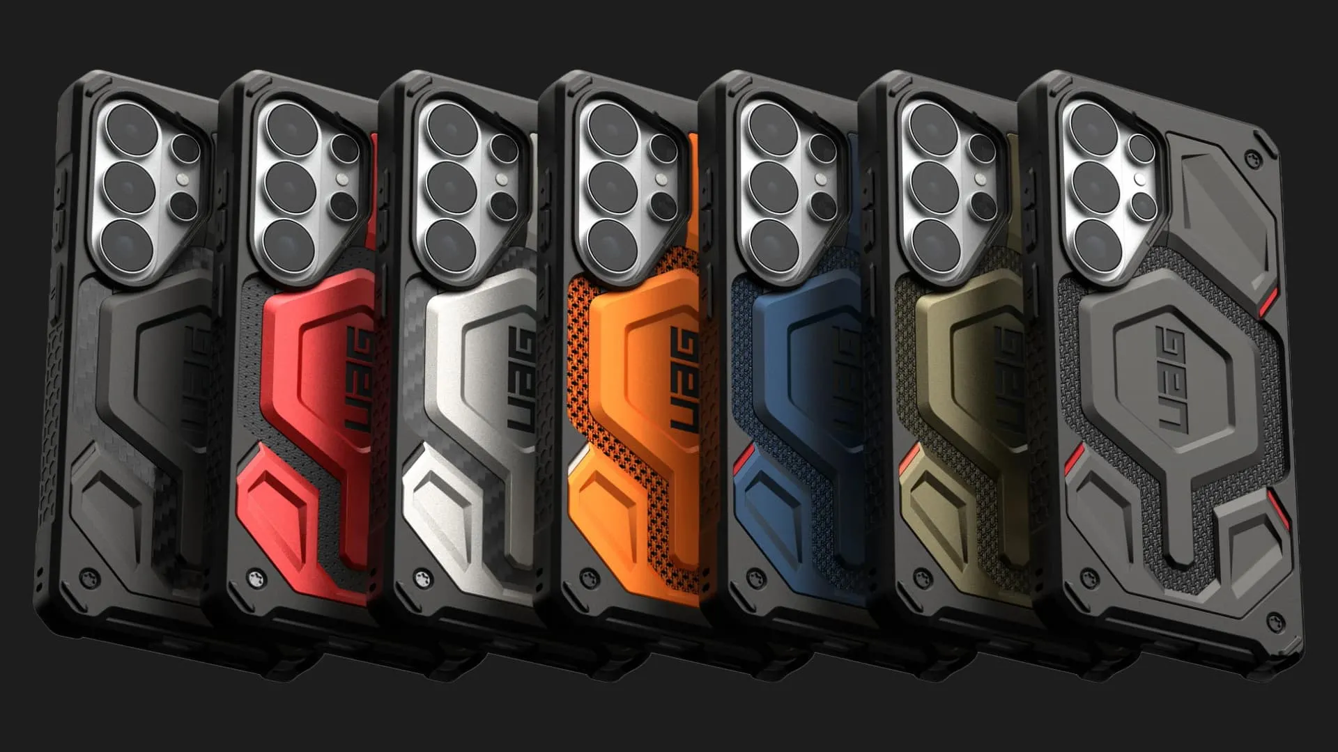 Чехол UAG Monarch Pro with Magnet для Samsung Galaxy S26 Ultra (Carbon Fiber)