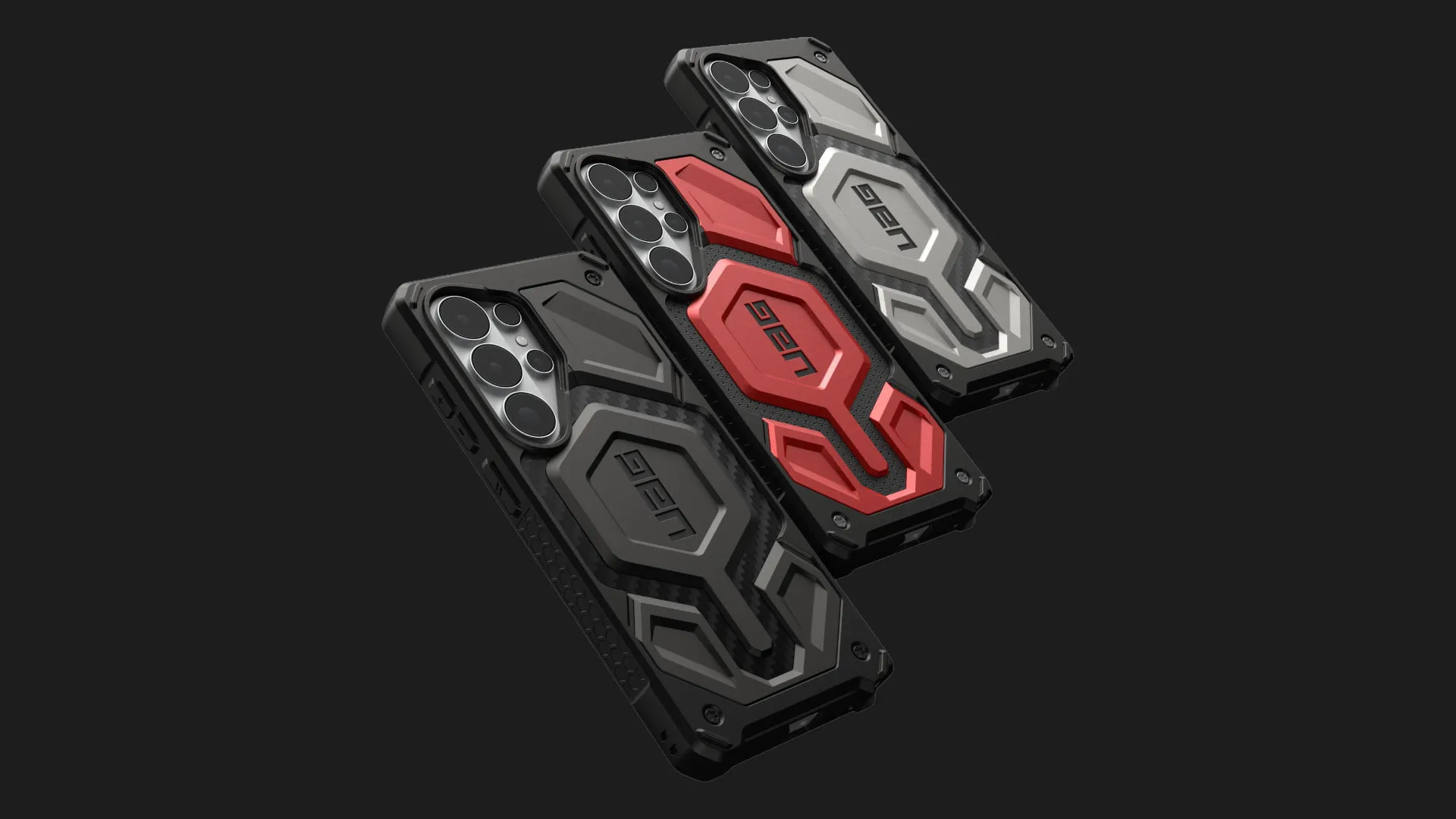 Чехол UAG Monarch Pro with Magnet для Samsung Galaxy S26 Ultra (Carbon Fiber)