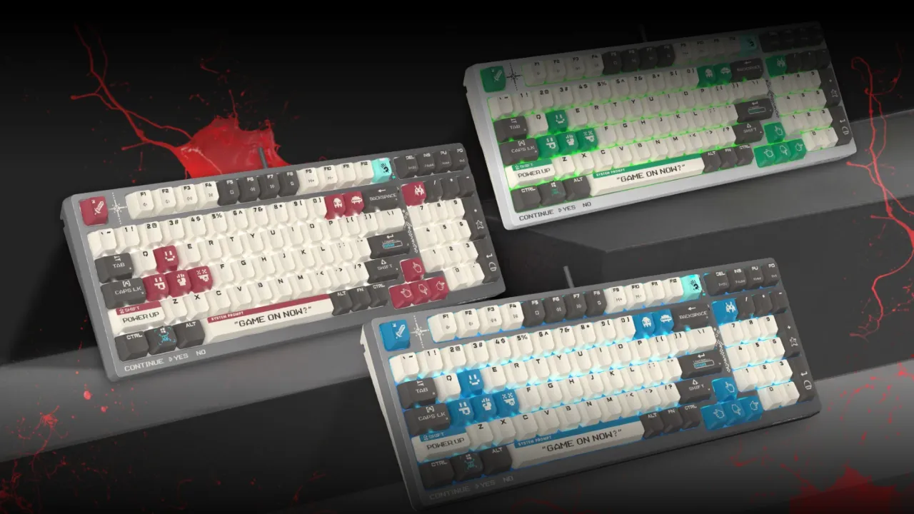 Клавіатура ігрова Bloody WS98 (Pixels Red)