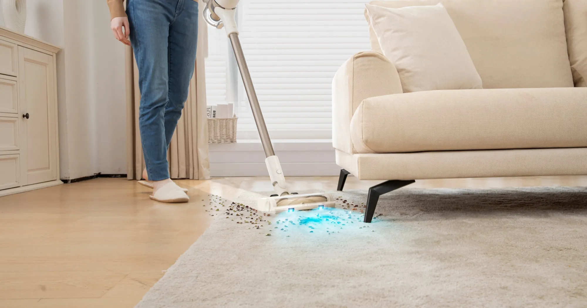 Аккумуляторный пылесос Dreame R10s Aqua (White)