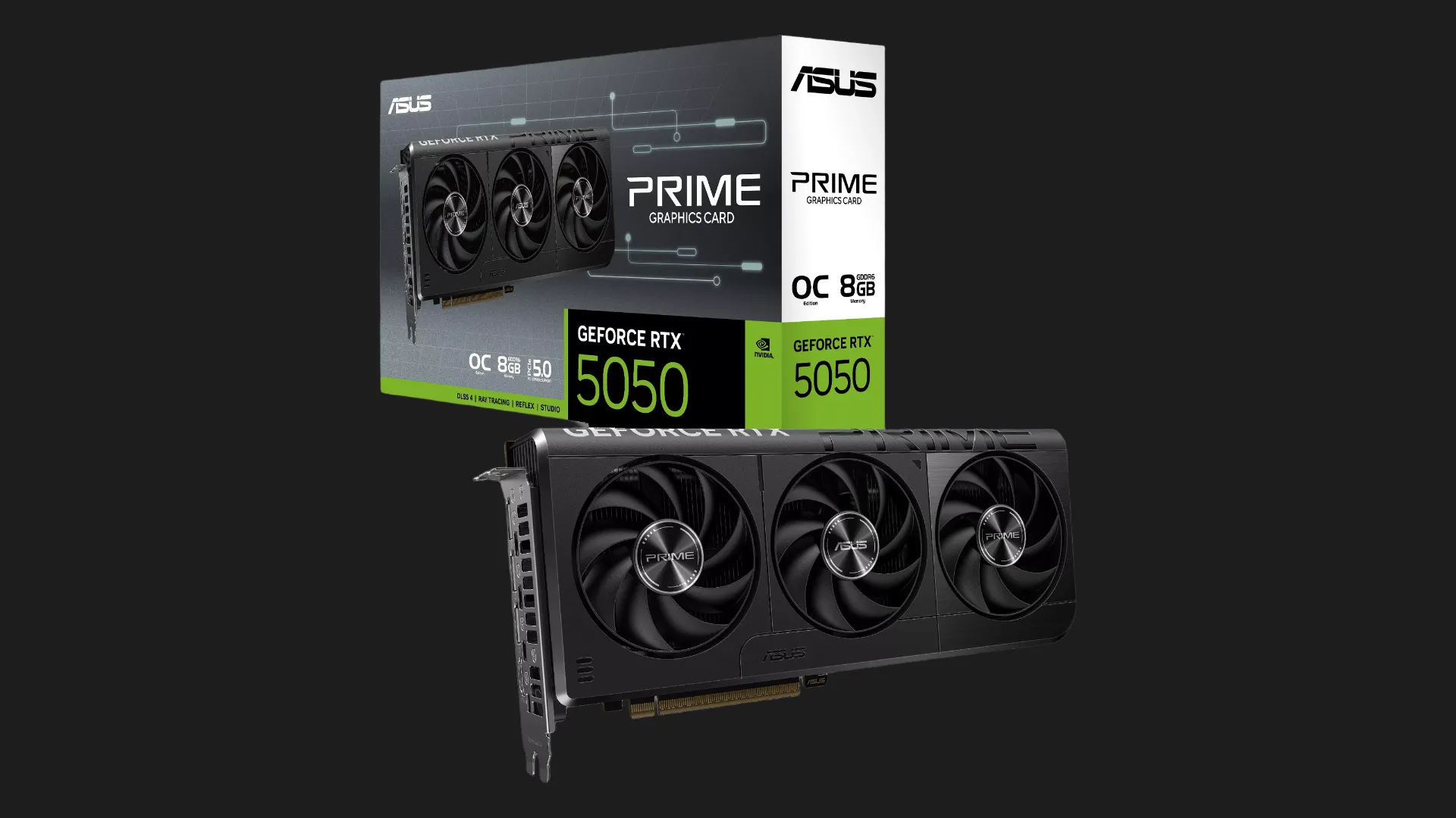 Видеокарта ASUS GeForce RTX 5050 PRIME OC 8GB (PRIME-RTX5050-O8G)