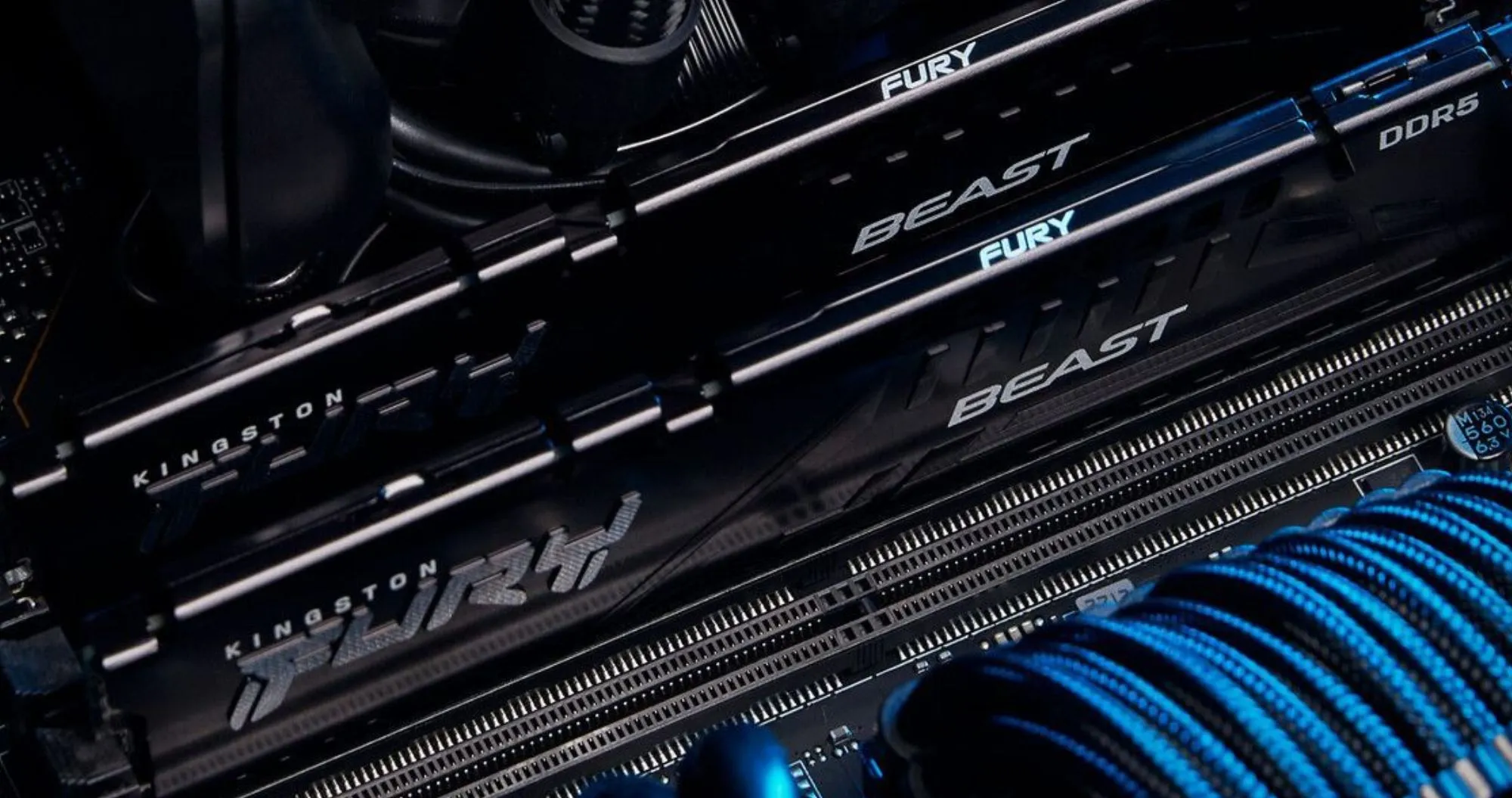 Оперативная память Kingston Fury Beast DDR5 16GB 2x8GB 6000MHz (KF560C36BBEK2-16)