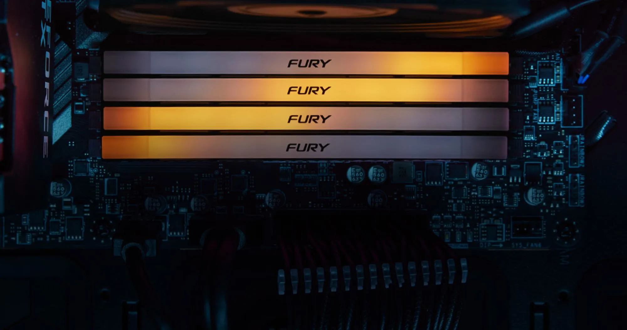 Оперативная память Kingston Fury Renegade RGB DDR4 16GB 2x8GB 3600MHz (KF436C16RB2AK2/16)
