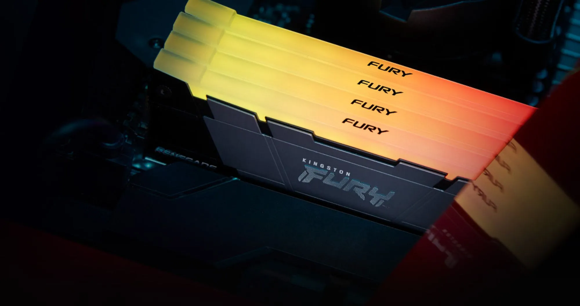Оперативная память Kingston Fury Renegade RGB DDR4 16GB 2x8GB 3600MHz (KF436C16RB2AK2/16)